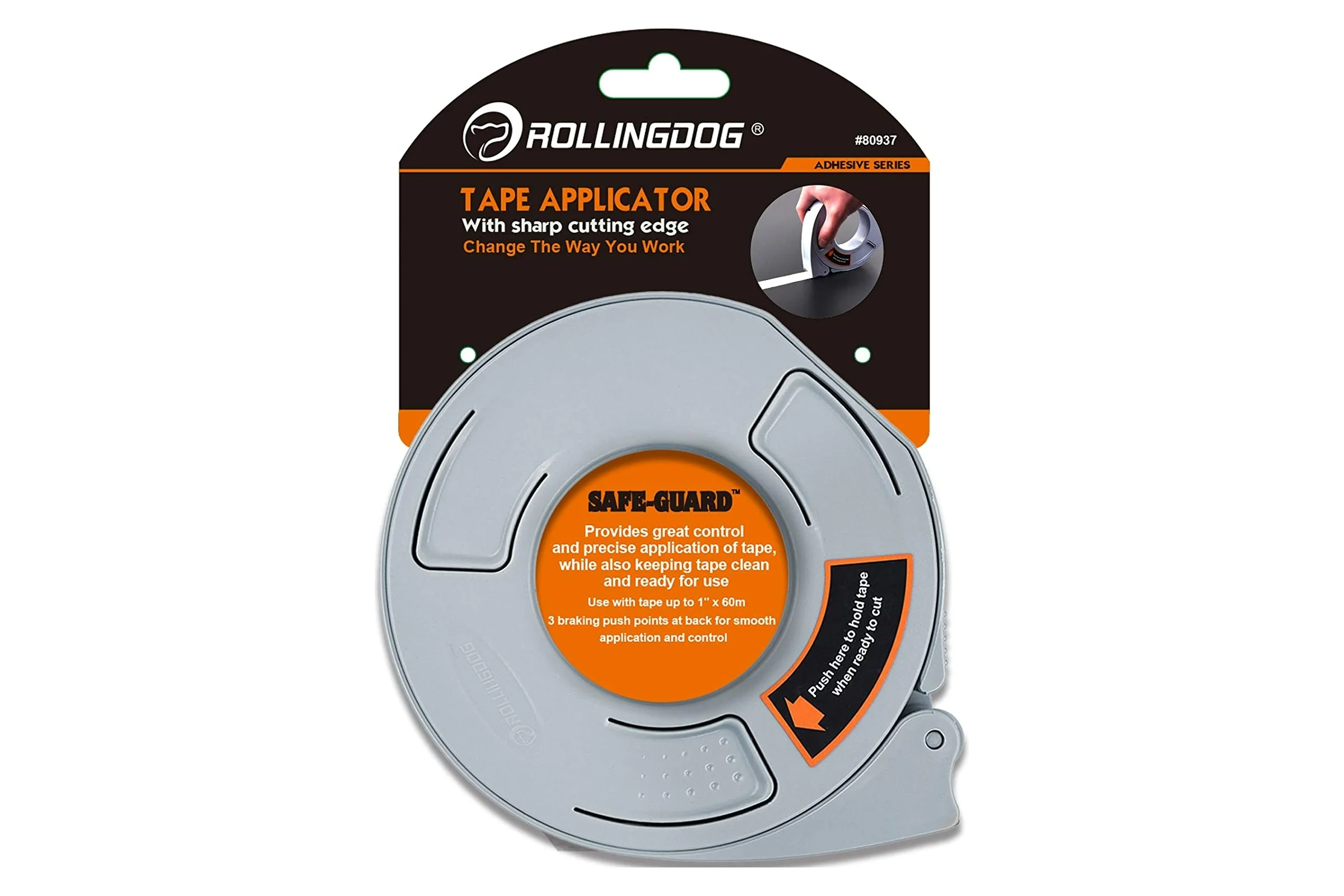 Диспенсер для малярной ленты Rollingdog SAFE-GUARD, для ленты шириной 24 мм 80937