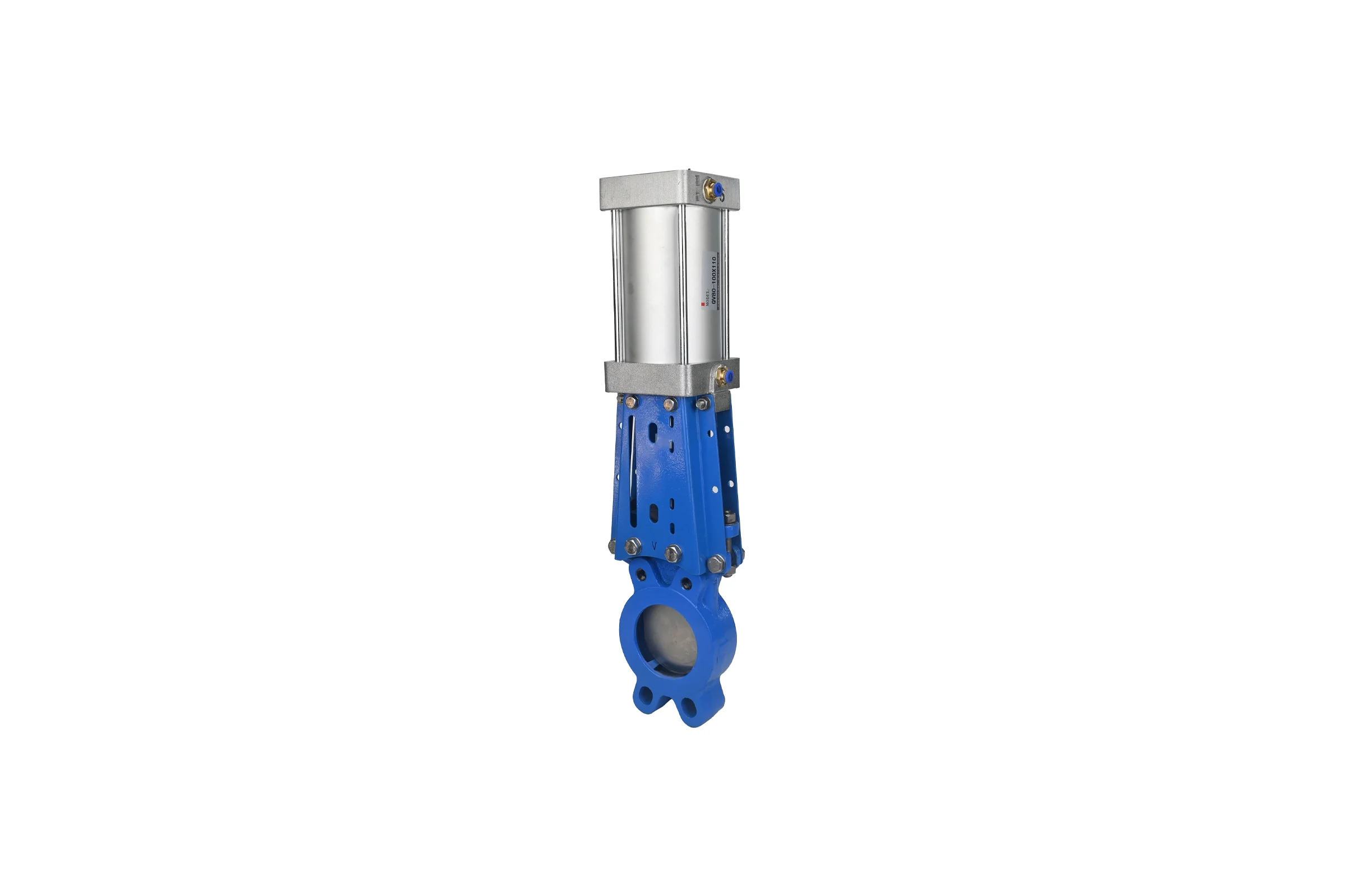 Задвижка шиберная DN.ru GGG40-304-EPDM-1W-Fb-2P Ду300 Ру6, пневмопривод, WENZ D040-09705