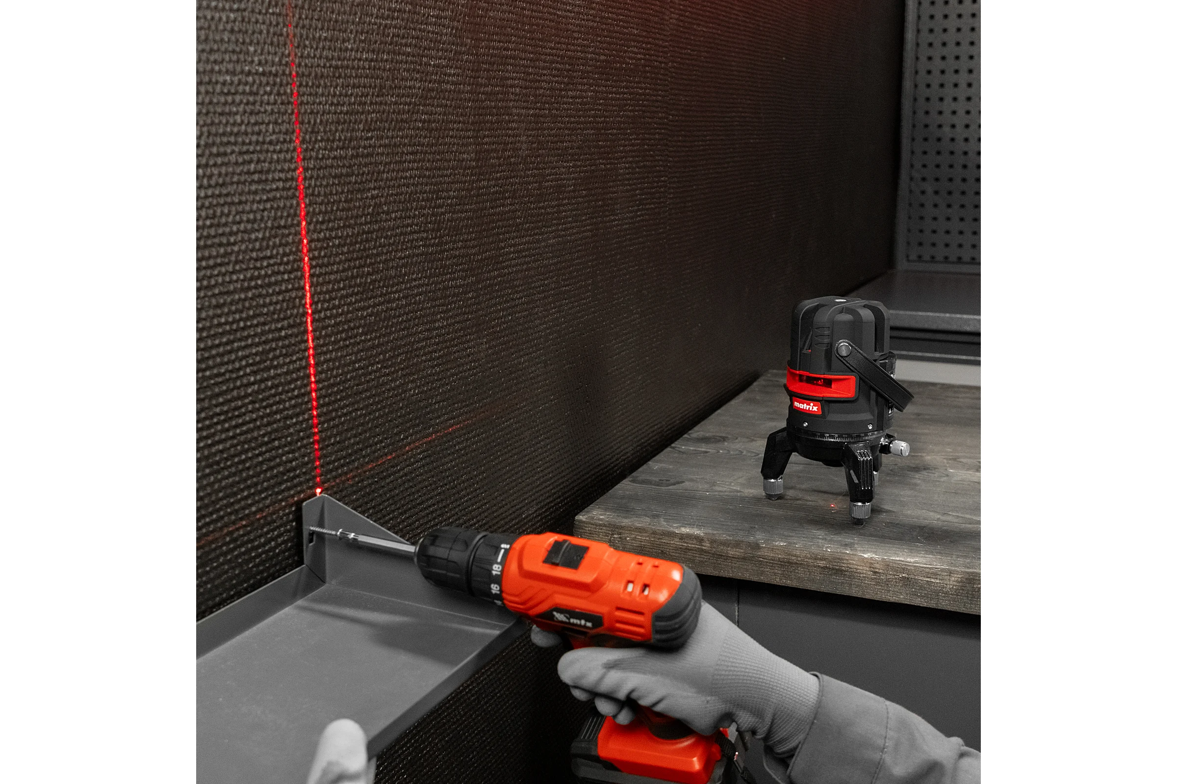 Лазерный уровень MATRIX ML 05 Red 35066