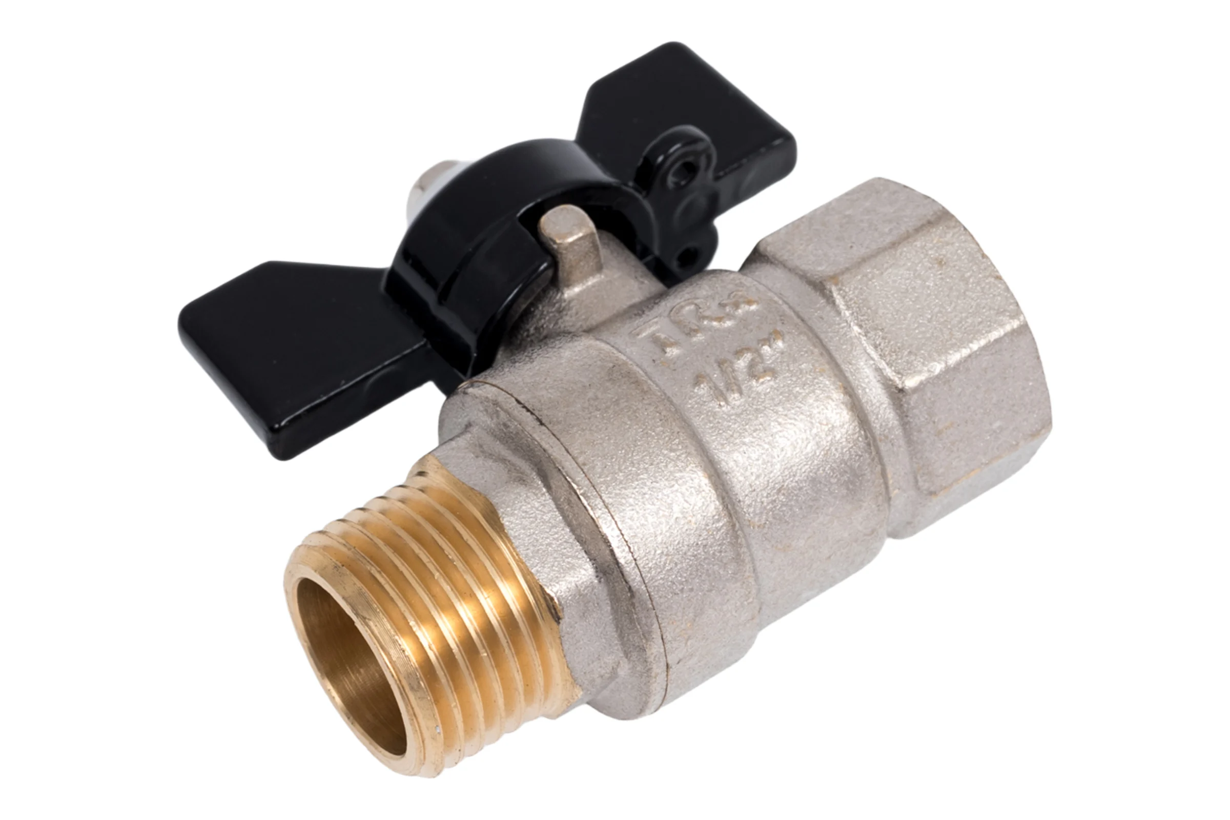 Шаровой кран Terma NEOS 1/2", в/н, бабочка 26024