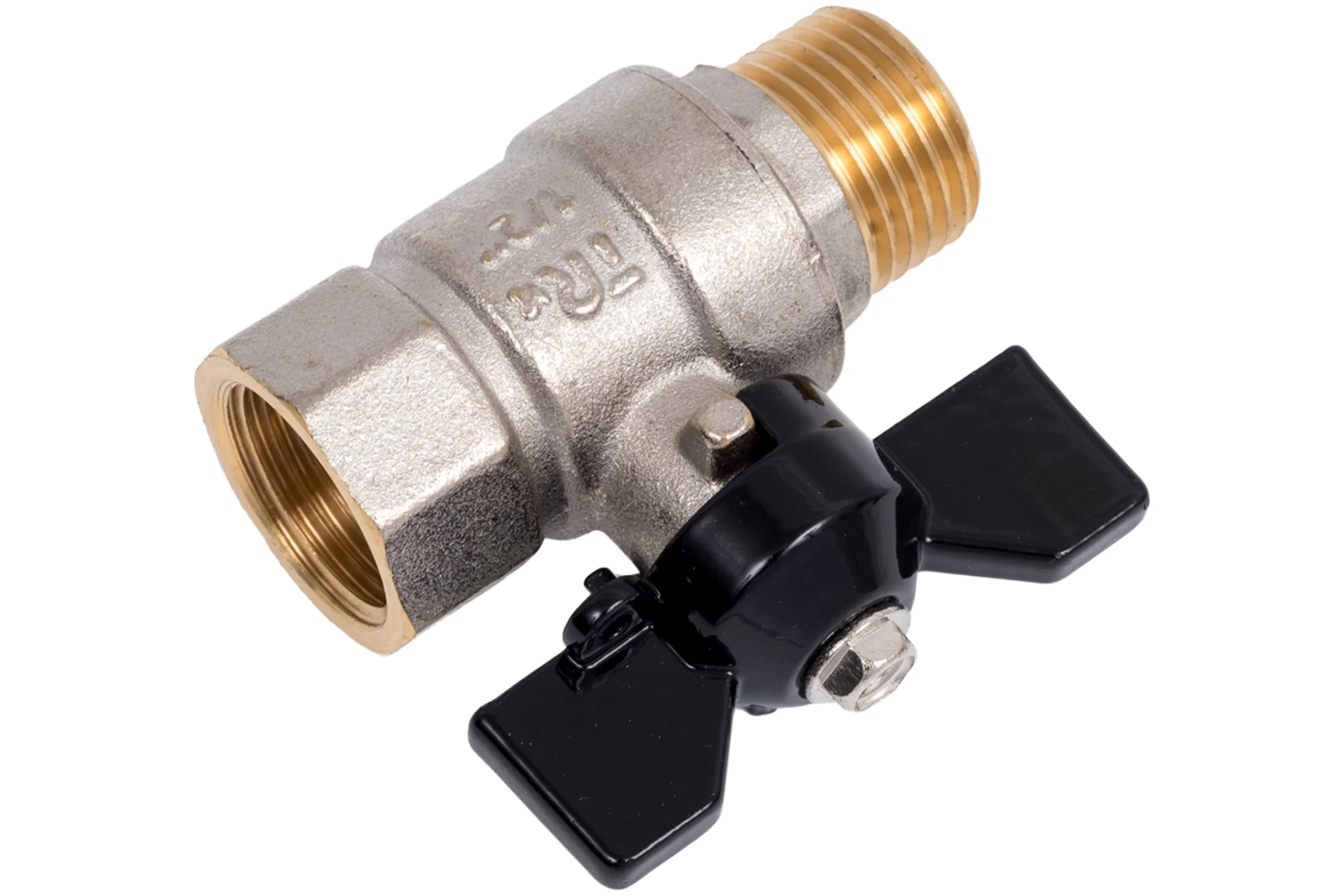 Шаровой кран Terma NEOS 1/2", в/н, бабочка 26024