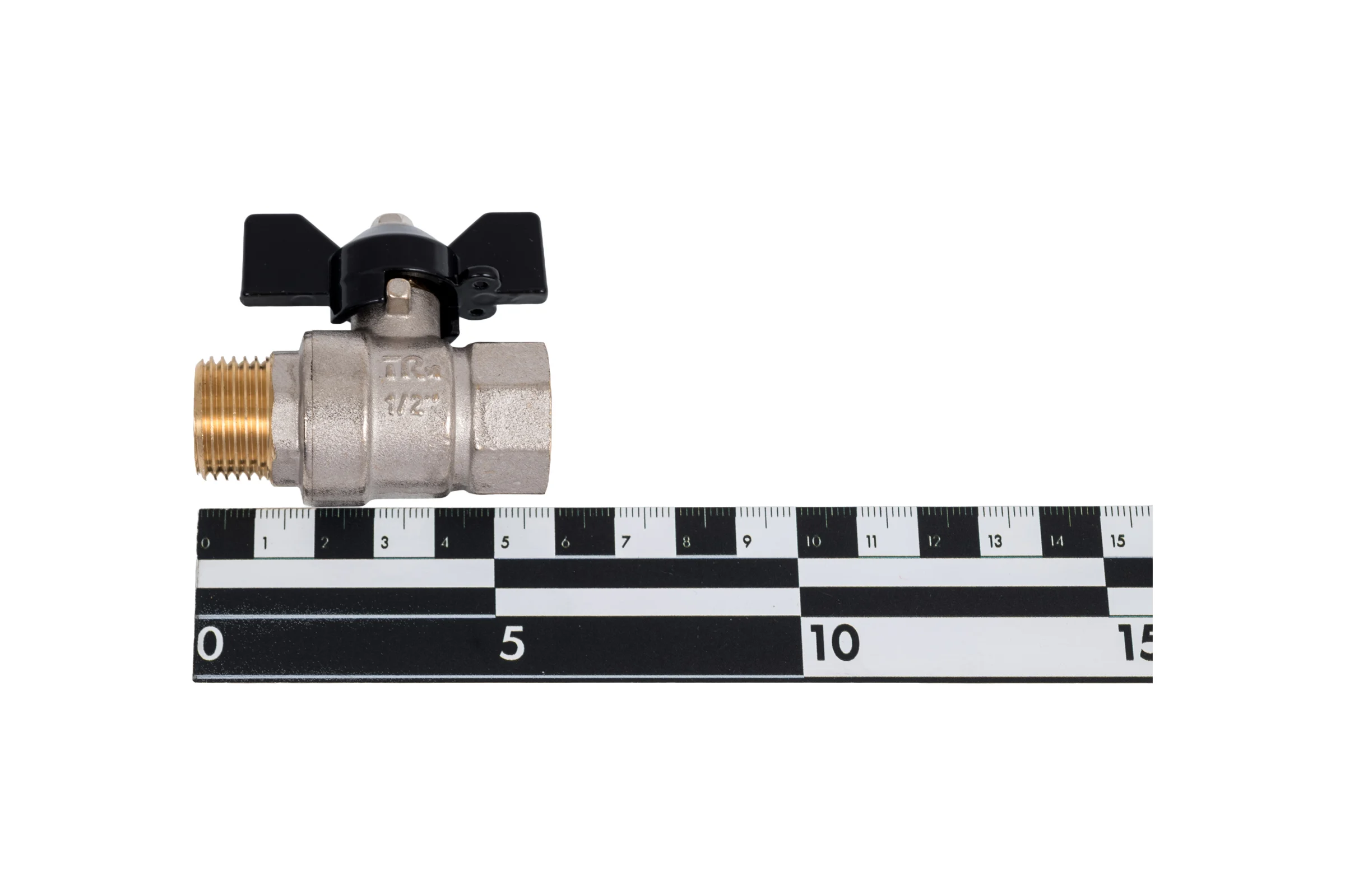 Шаровой кран Terma NEOS 1/2", в/н, бабочка 26024