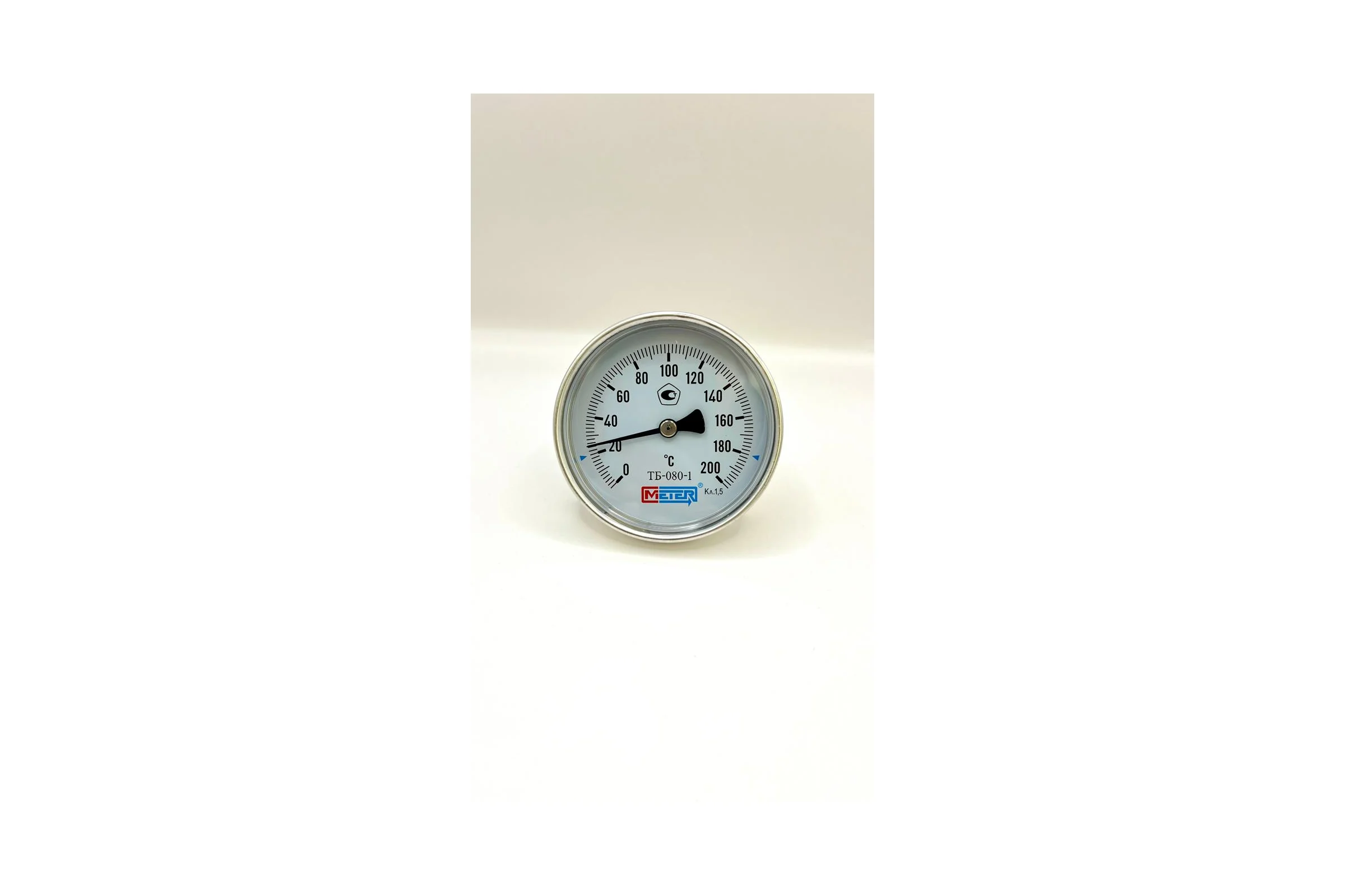 Термометр МЕТЕР ТБ-080-1 T=0..200 С L=40мм кл.1,5 (с латунной гильзой G1/2) 2920
