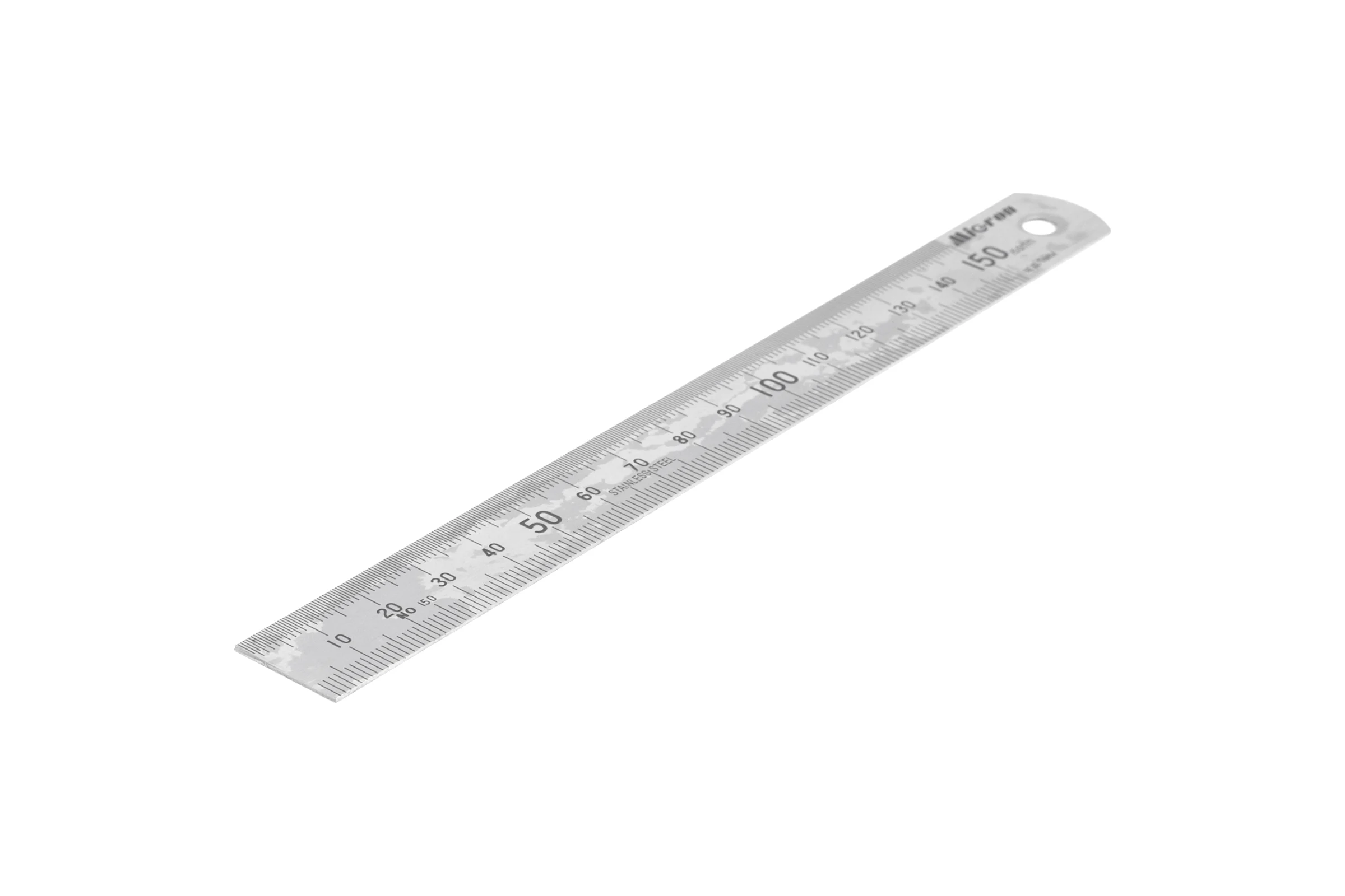 Линейка измерительная Micron 150x19мм металлическая ГРСИ 89267-23 с пов. 148086
