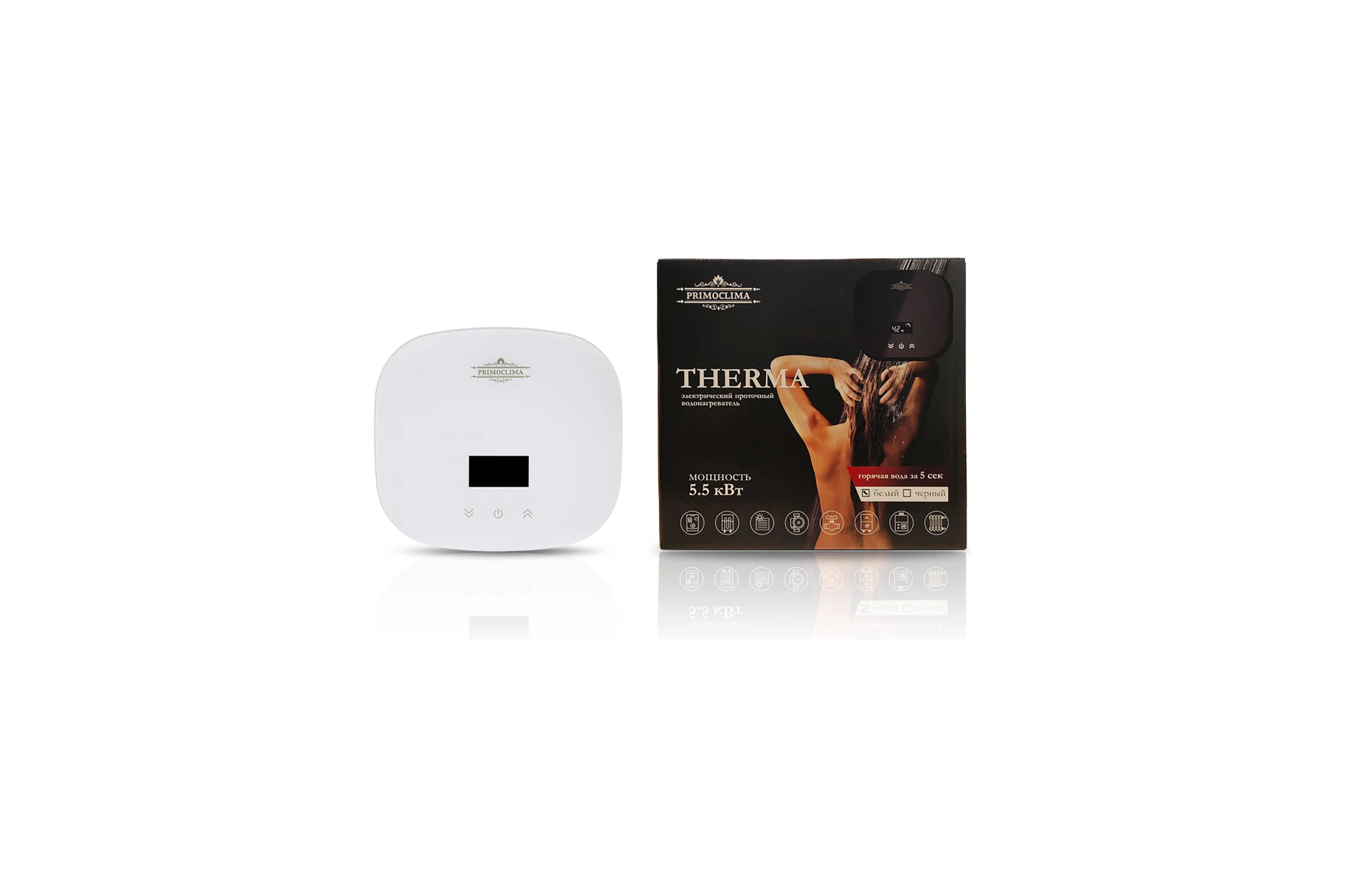 Электрический проточный водонагреватель Primoclima THERMA 5.5 кВт, белый PC THERMA 5.5 (W)