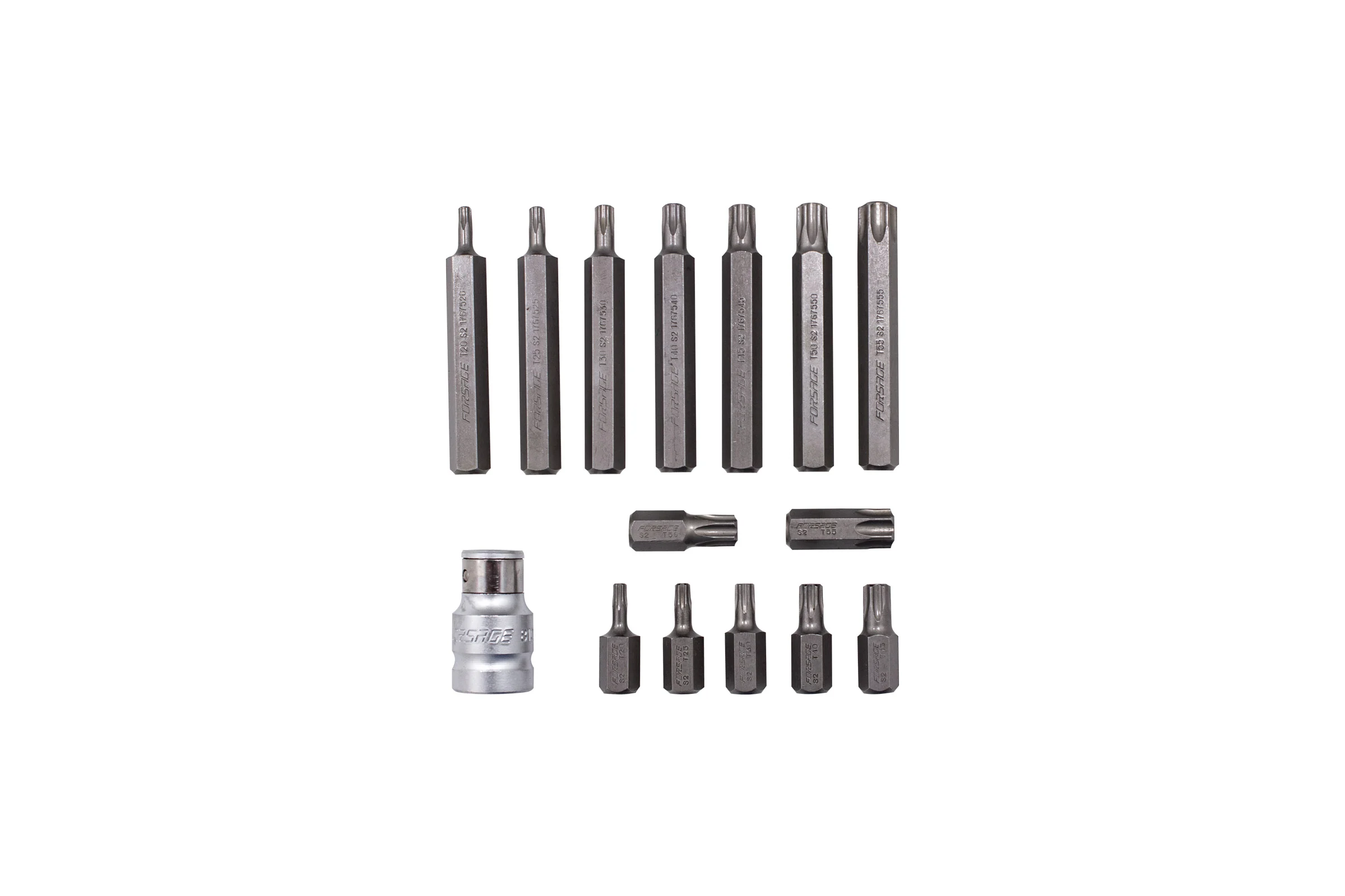 Набор бит TORX с битодержателем (15 шт; 1/2") Forsage F-4156(27197)