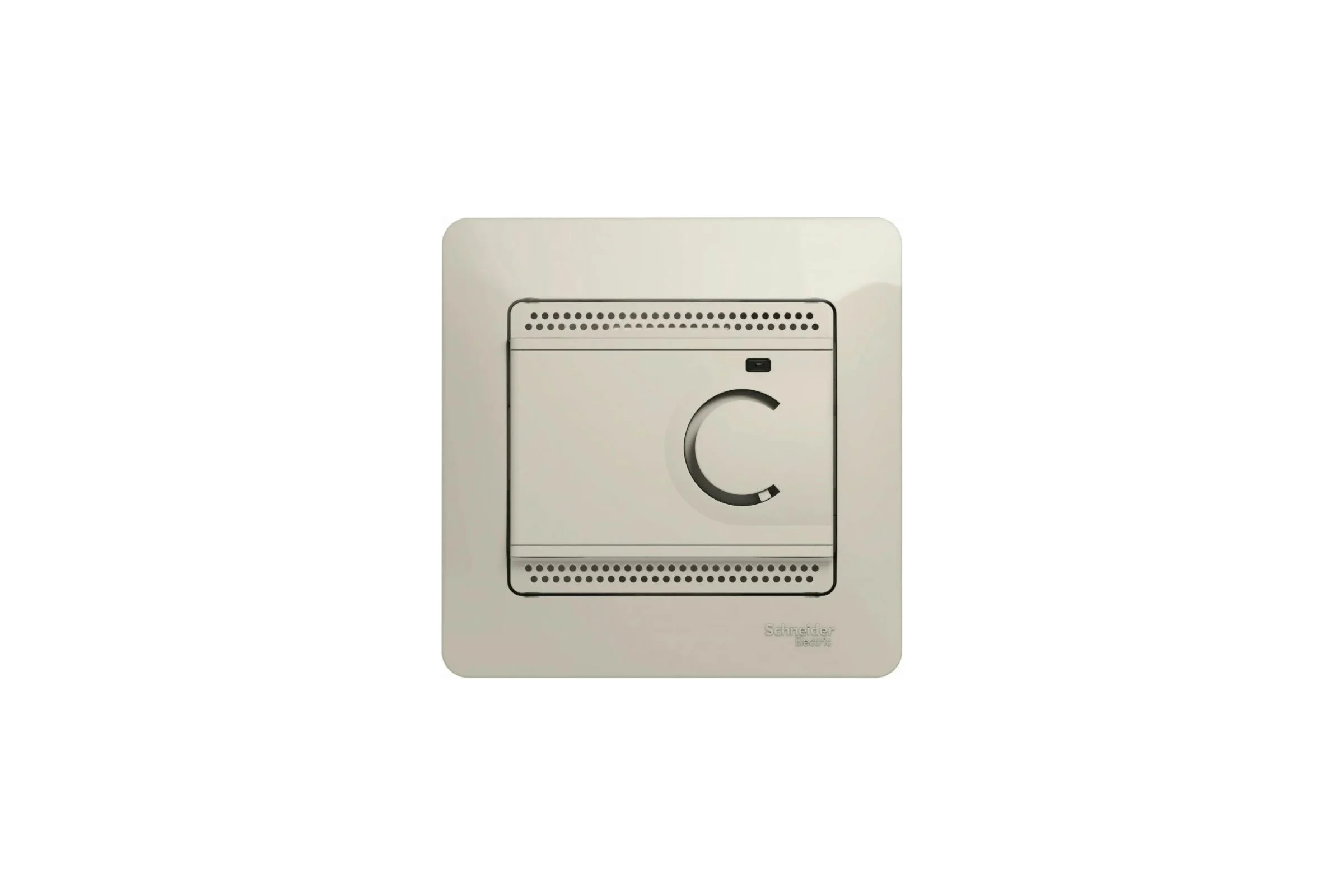 Регулятор теплого пола с датчиком Systeme Electric (Schneider Electric) Glossa, в сборе, Молочный GSL000938