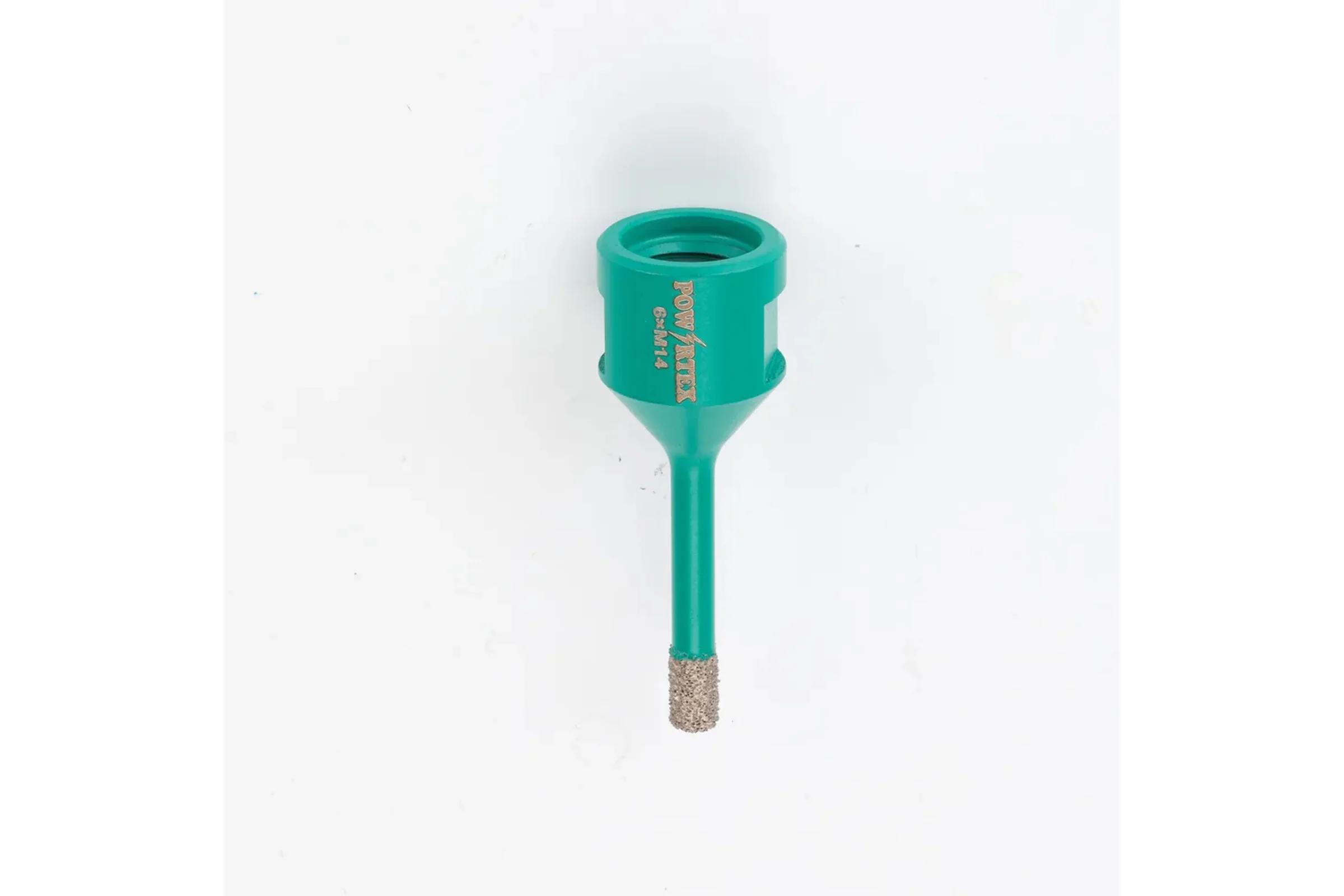 Коронка алмазная Powertex Super Hard, М14, с техническим воском 6х35 мм для дрели и УШМ по плитке 3A2213