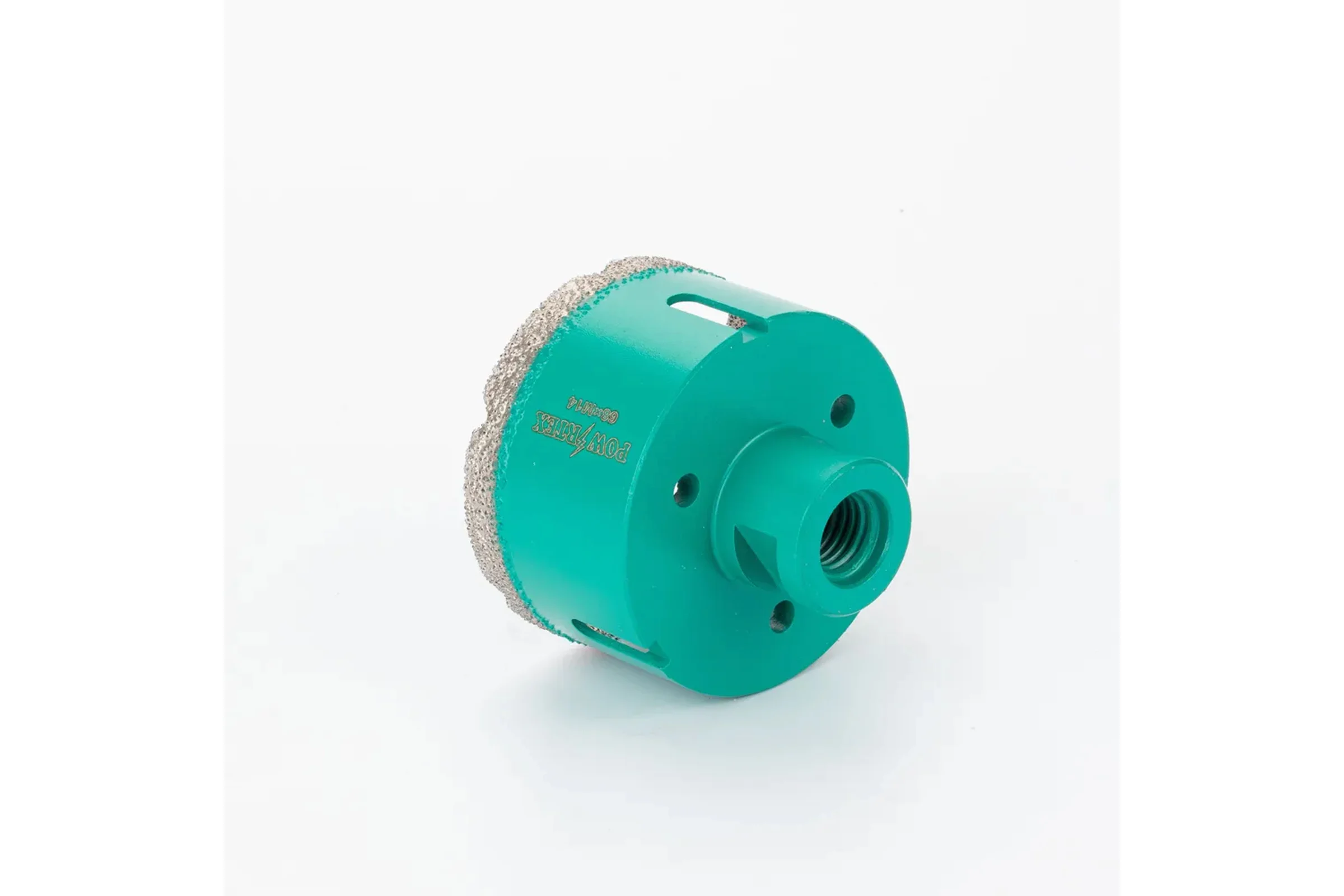 Коронка алмазная Powertex Super Hard 6T, М14 70х35 мм для дрели и УШМ по плитке 3A2227