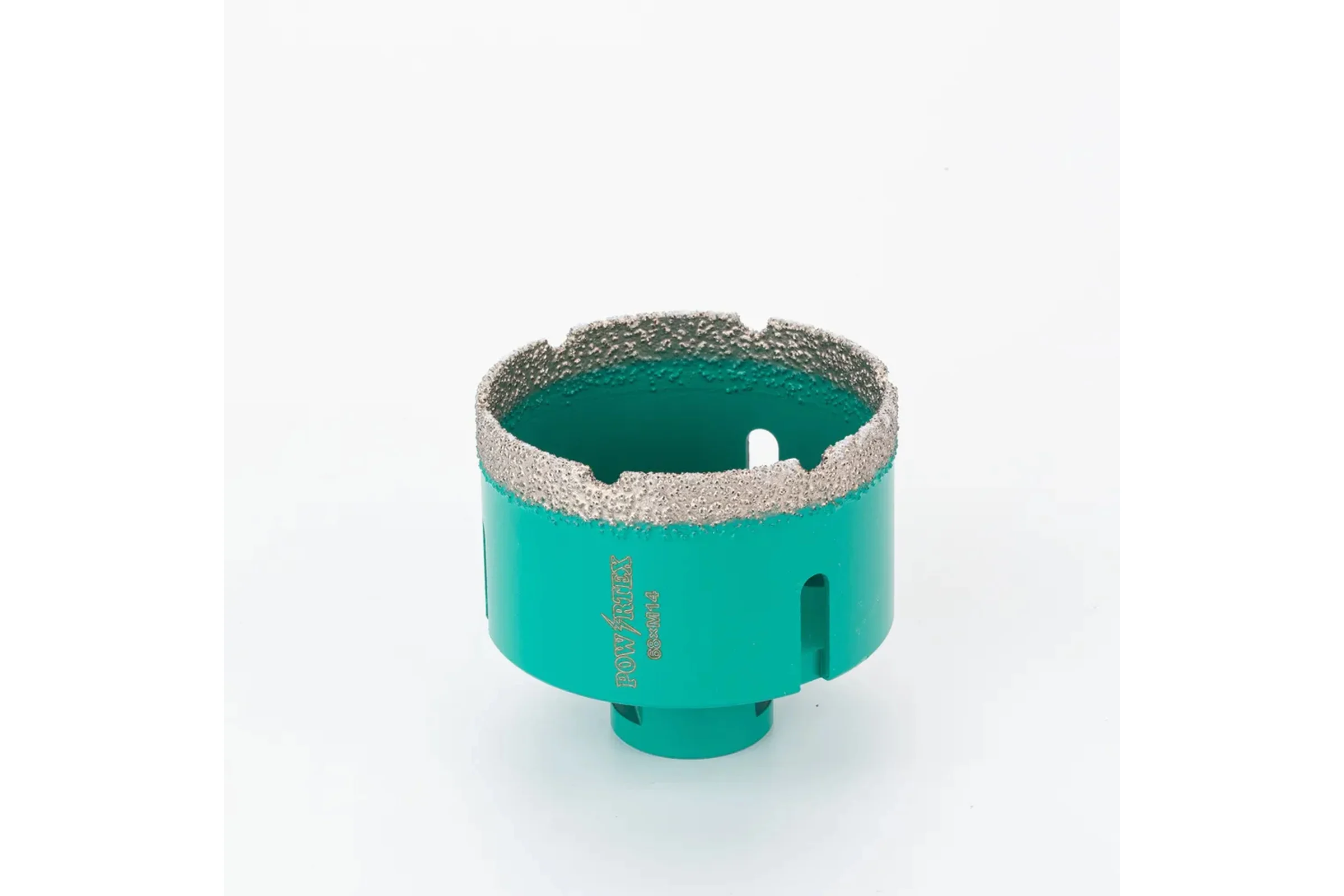 Коронка алмазная Powertex Super Hard 6T, М14 70х35 мм для дрели и УШМ по плитке 3A2227