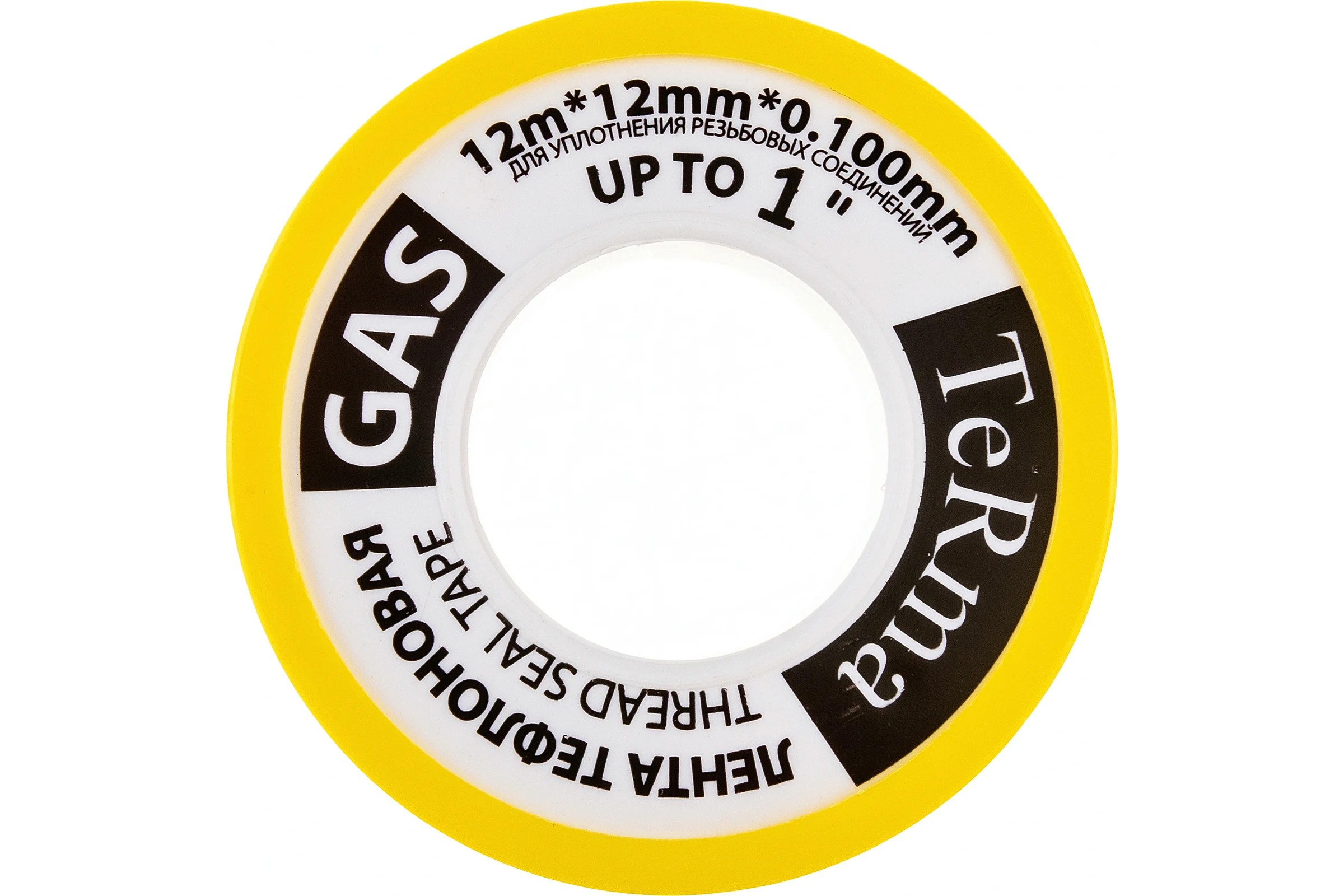 ФУМ лента для газа Terma 1", 12 м х 12 мм х 0.1 мм 20155