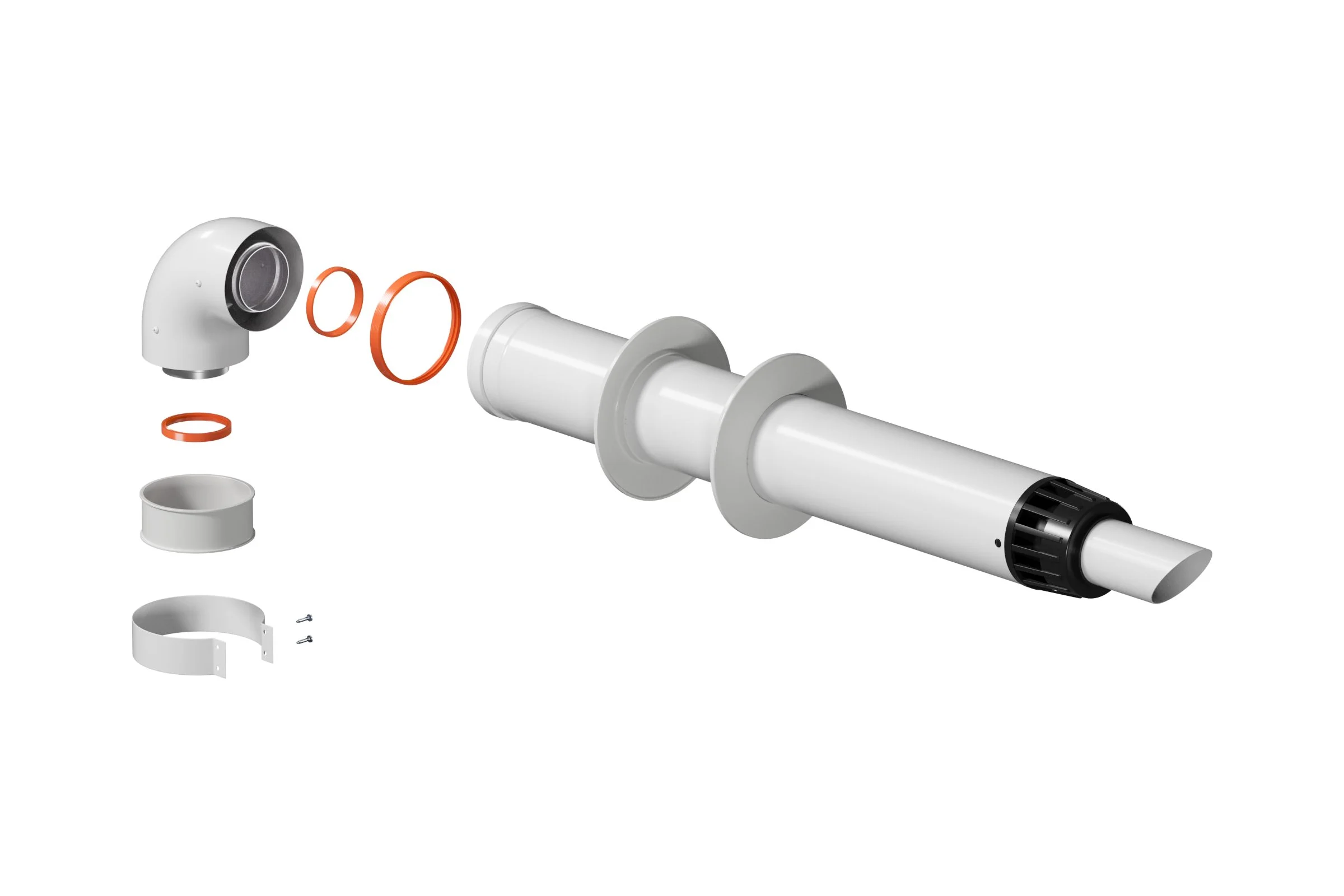 Комплект дымохода OKSELER АНТИЛЕД 60/100 - 1000мм (Baxi (кроме ECO Nova/Classic), Ariston, Vaillant, Viessma oks00044