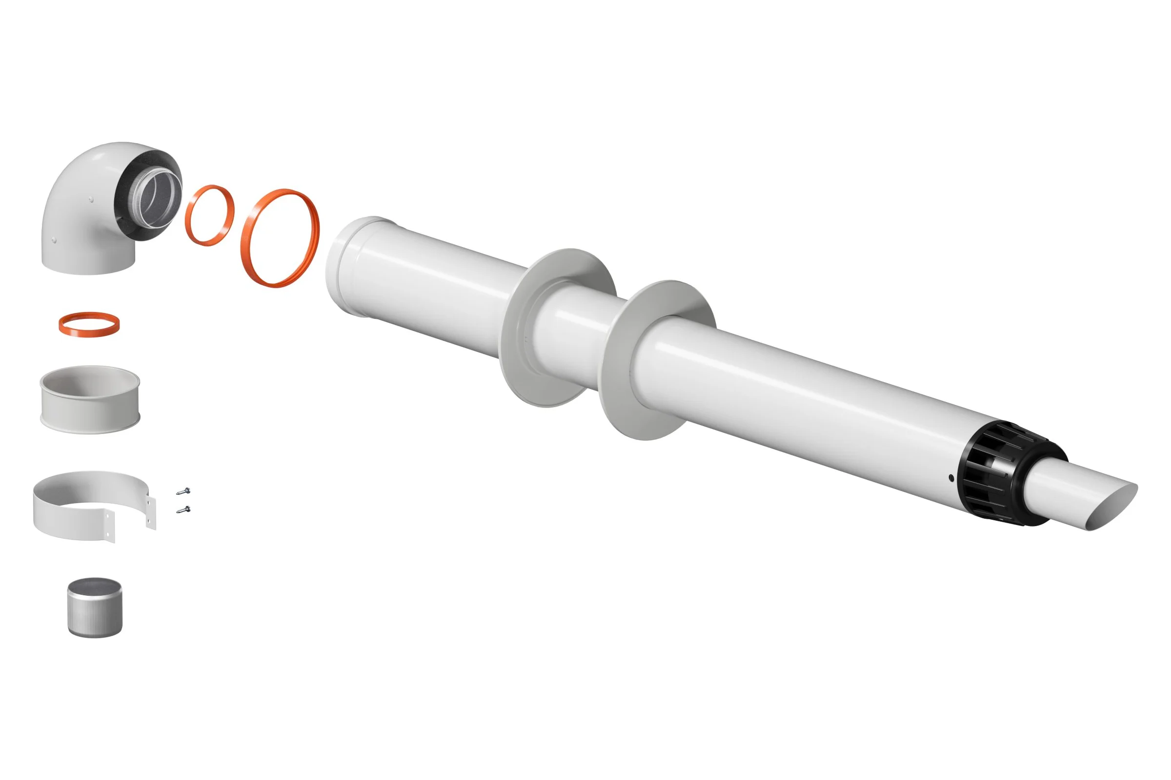 Комплект дымохода OKSELER АНТИЛЕД 60/100 - 1220мм (Baxi (кроме ECO Nova/Classic), Ariston, Vaillant, Viessma oks00052