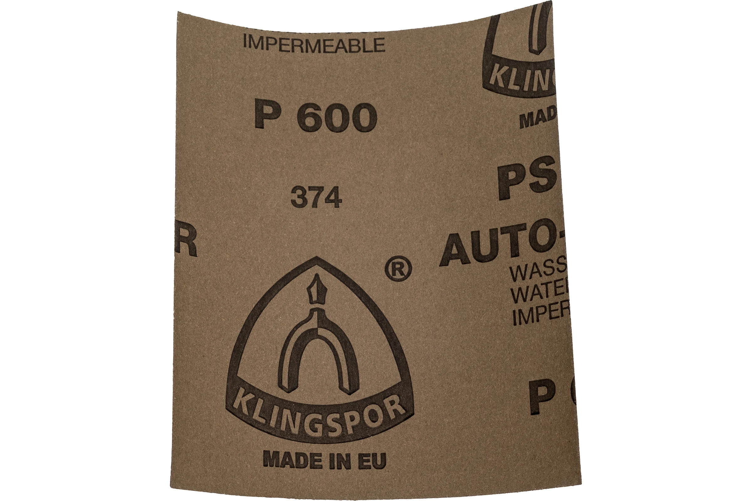 Шлифовальный лист Klingspor PS8A 115x140мм водостойкий на основе из латексной бумаги, Р600 (100 штук) 320507-100