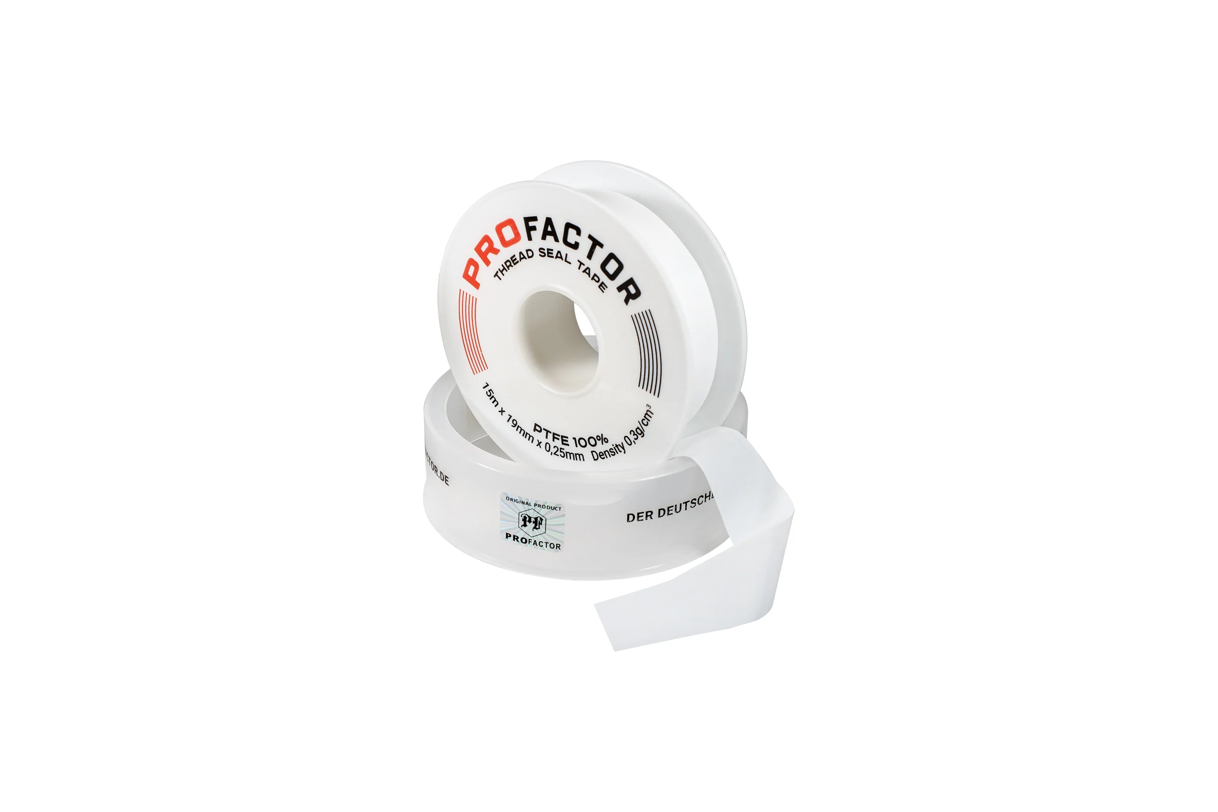 ФУМ лента PROFACTOR PF Professional белая Ф85 мм 19мм х 0,25мм х 15м PF FE 530