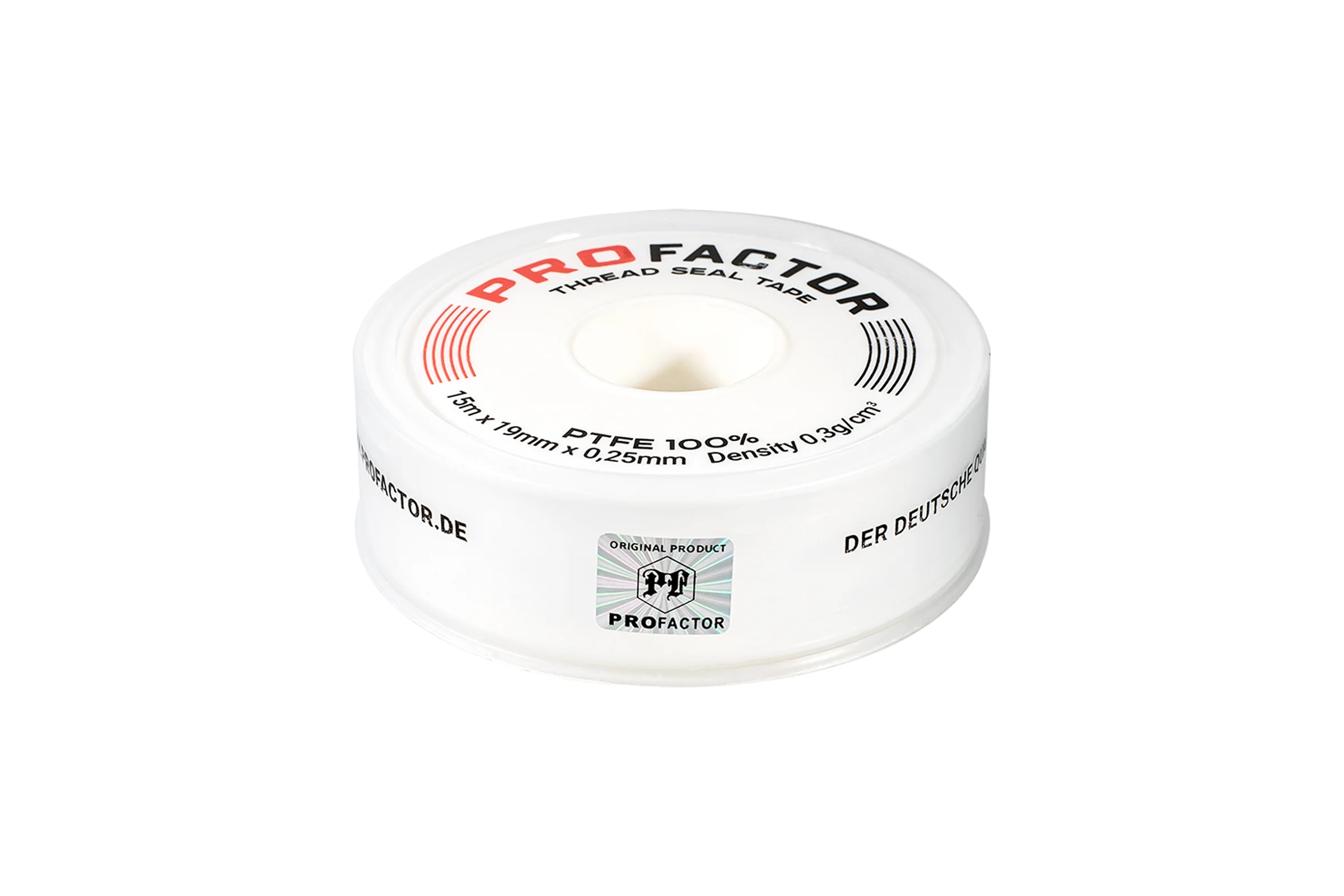 ФУМ лента PROFACTOR PF Professional белая Ф85 мм 19мм х 0,25мм х 15м PF FE 530