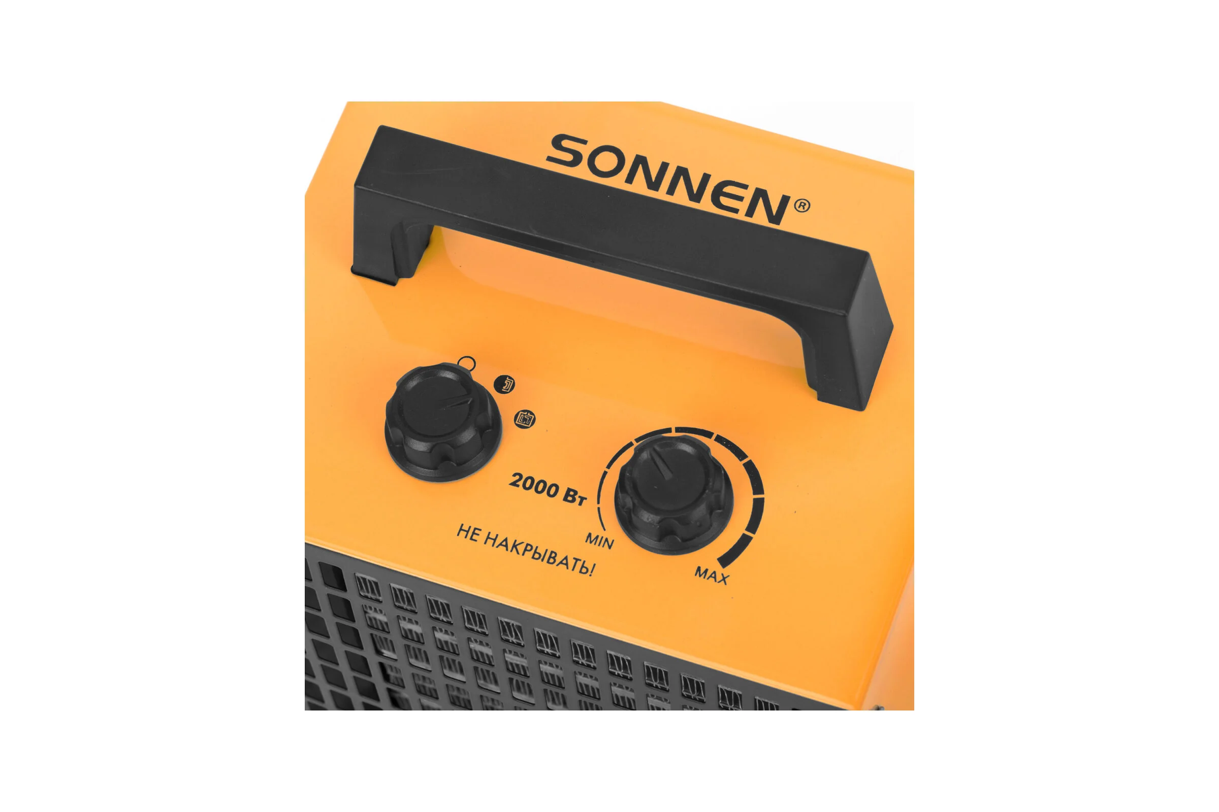 Тепловая пушка электрическая SONNEN PTC2001, керамический нагреватель, 2000Вт, 2 режима, 456205