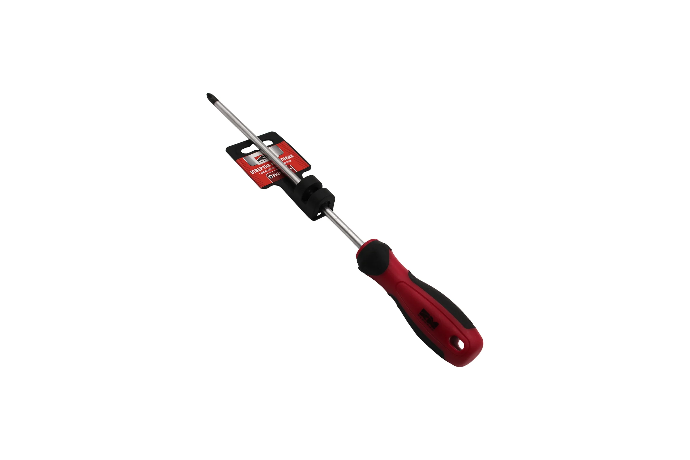 Крестовая отвертка REDMARK PH2х200 мм с двухкомпонентной рукояткой RM80748