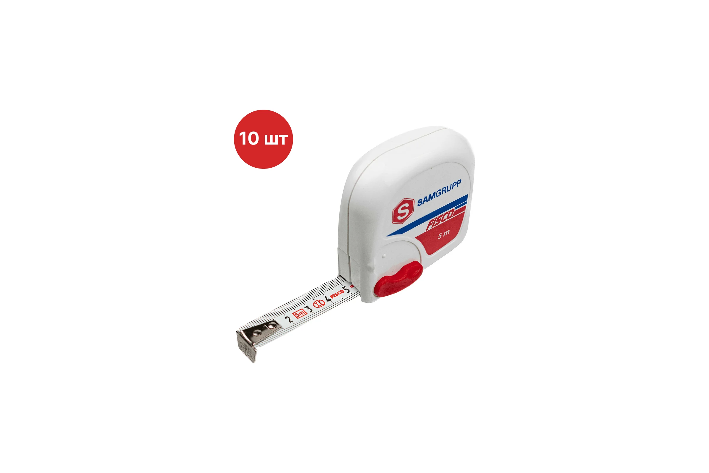 Рулетка SAMGRUPP Fisco 5 м, 10 шт FIS-063000500-10