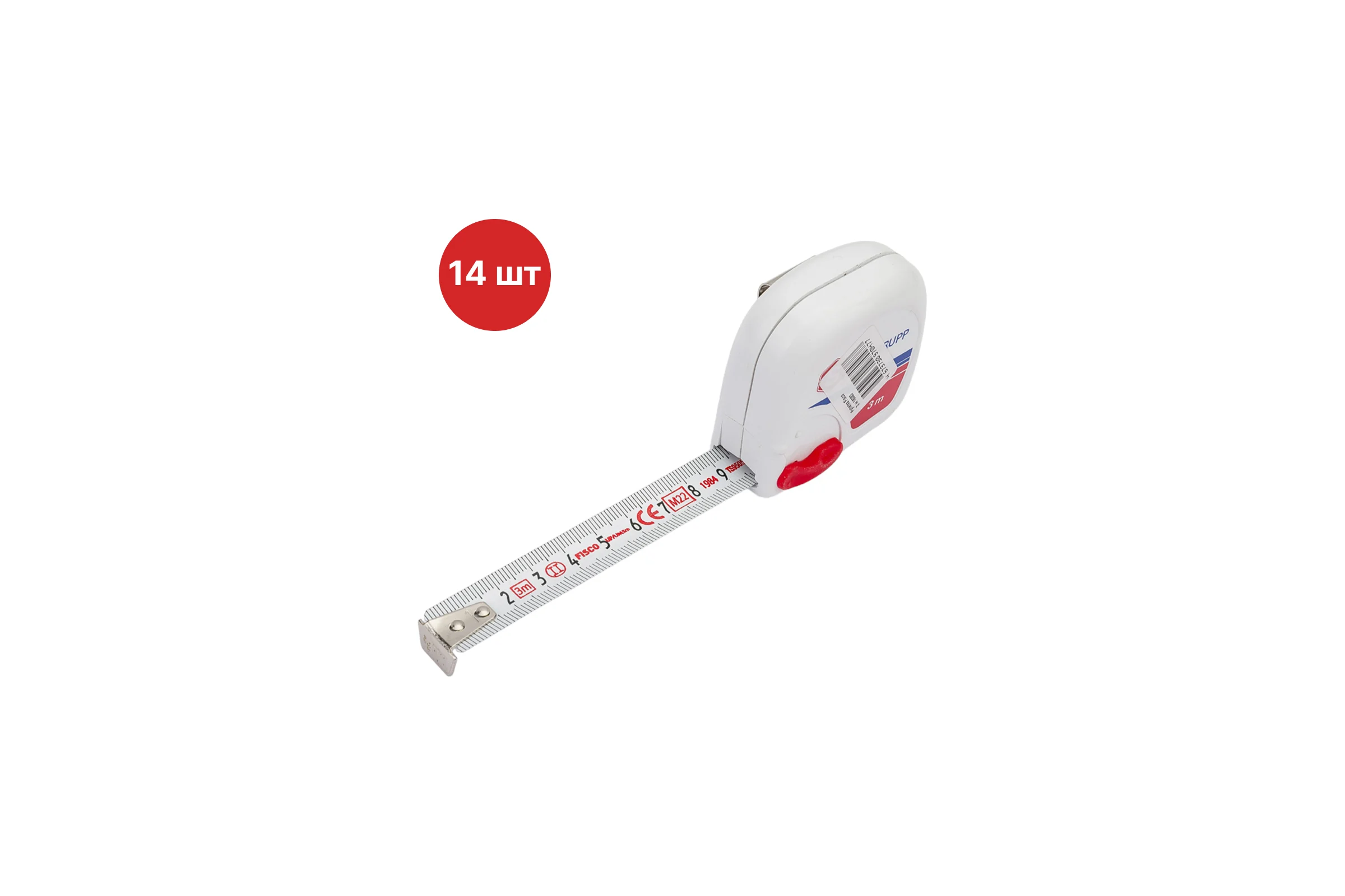 Рулетка SAMGRUPP Fisco 3 м, 14 шт FIS-063000300-14