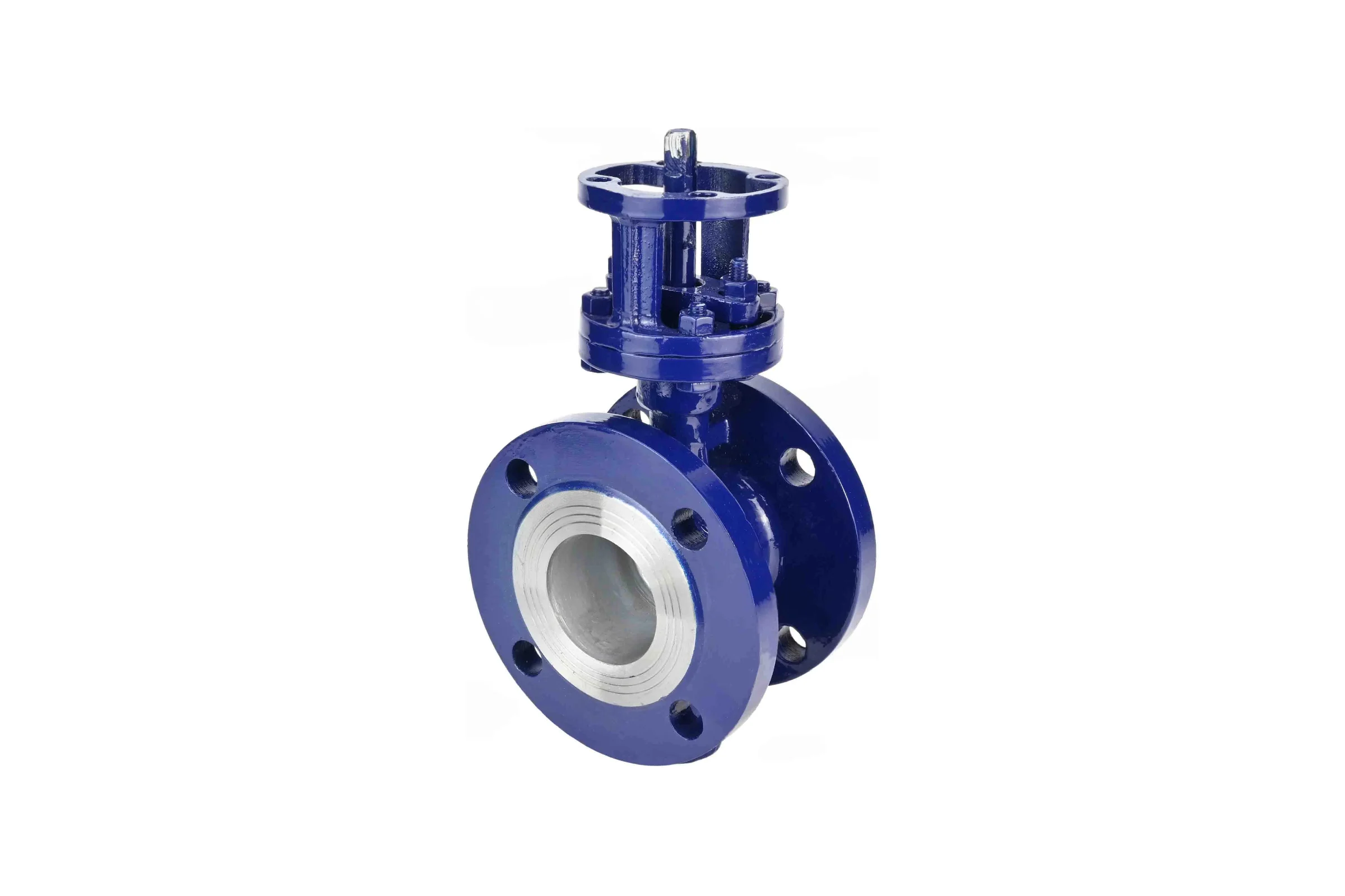 Затвор дисковый DN.ru с тройным эксцентриком WCB-304-M-F-ISO Ду350 Ру25 фланцевый, голый шток D050-85808