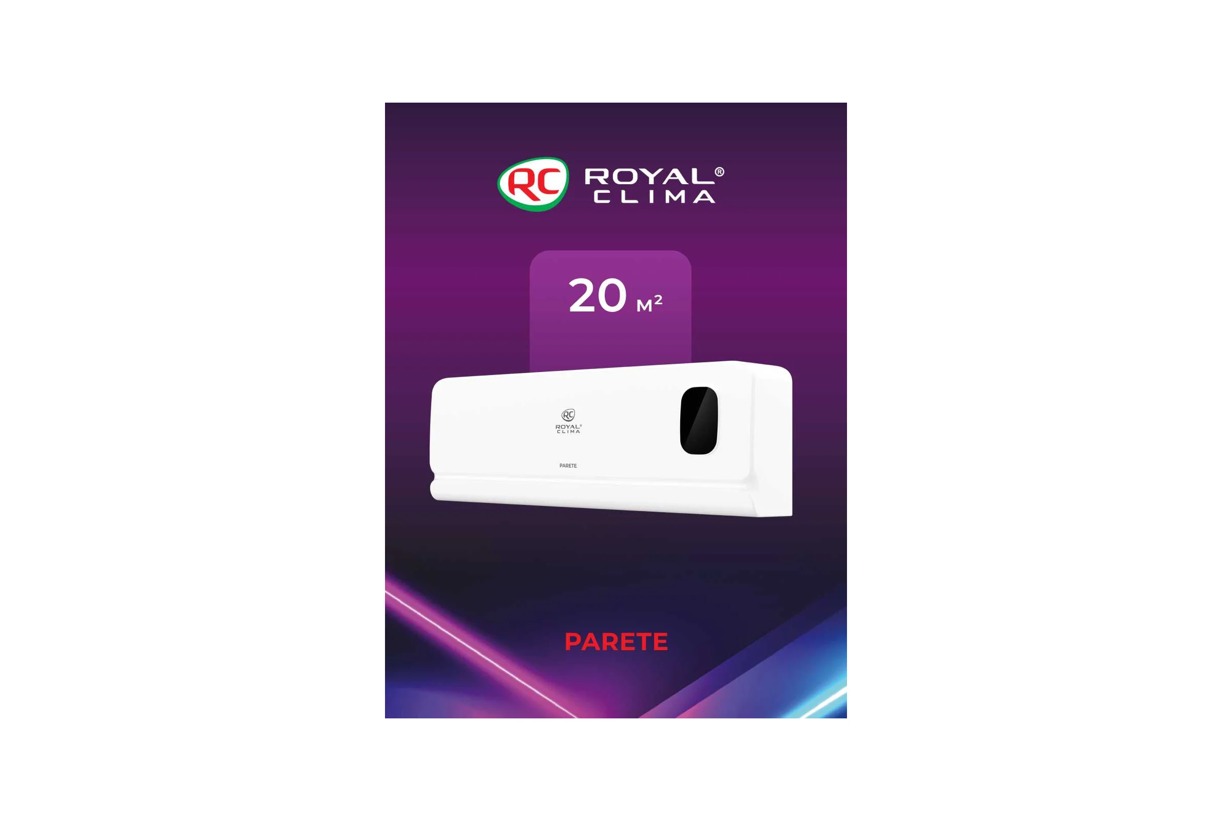 Электрический тепловентилятор настенный Royal Clima PARETE RFH-PT2000DC-WT