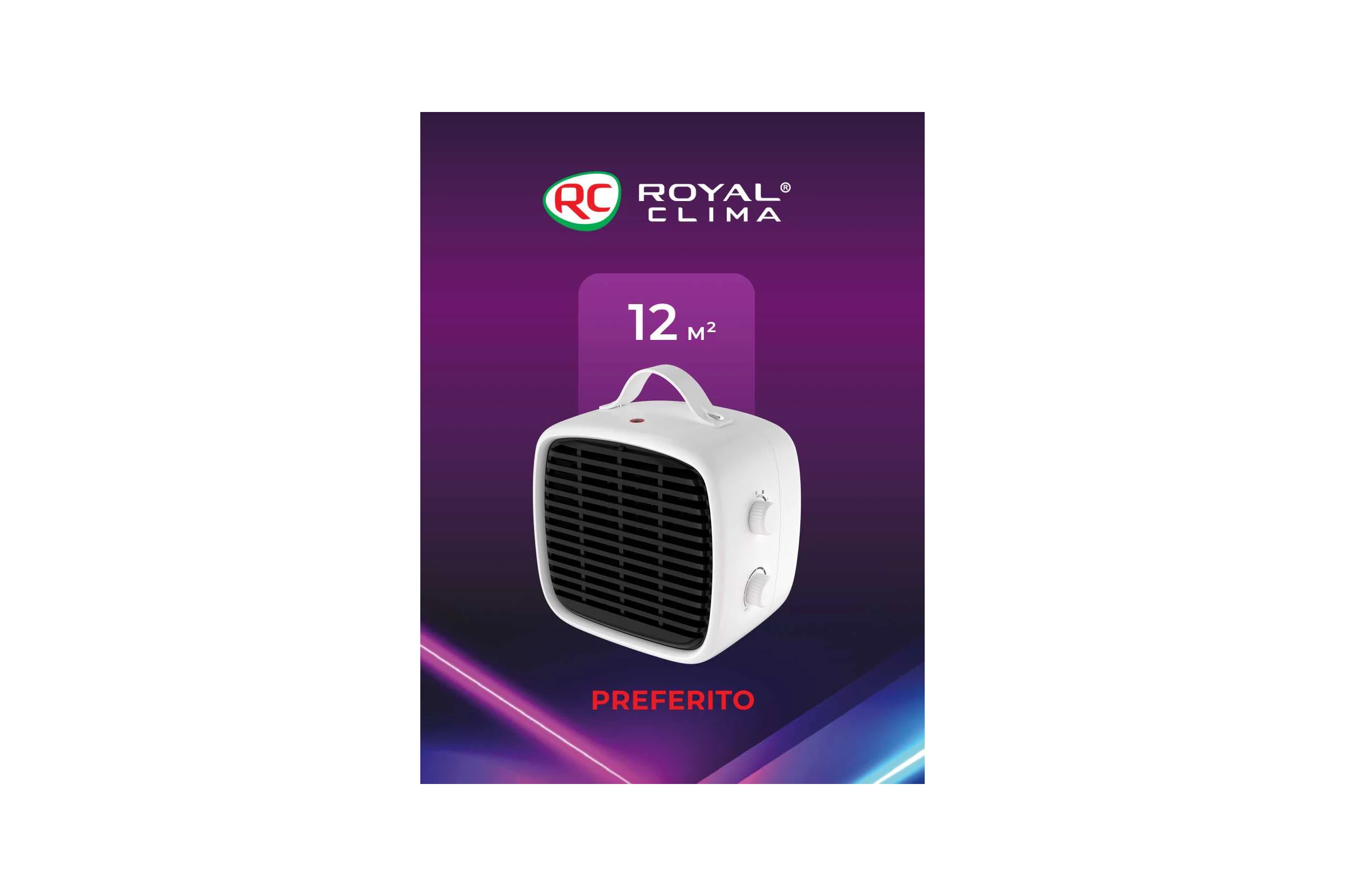 Электрический тепловентилятор Royal Clima PREFERITO RFH-PF1200DC-WT