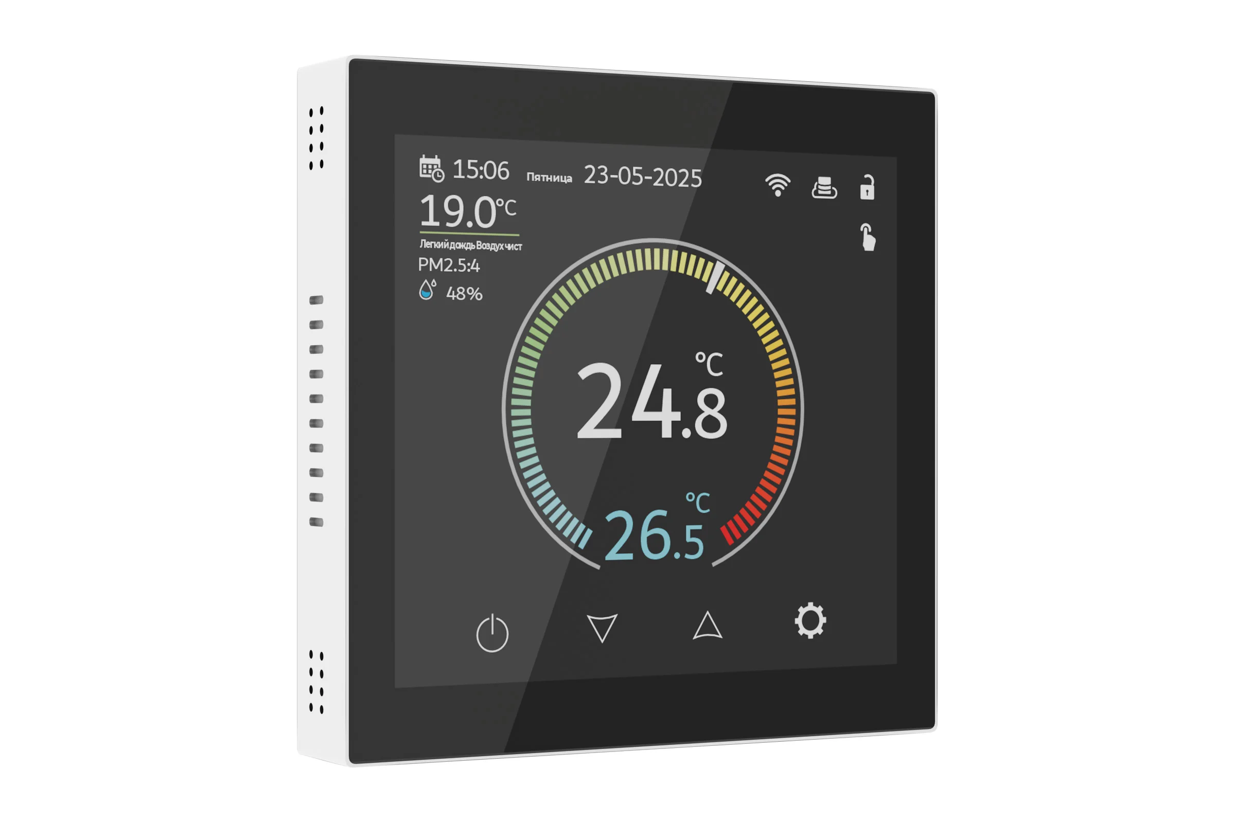 Умный сенсорный терморегулятор Werkel с LCD дисплеем W1851101 белый a071604