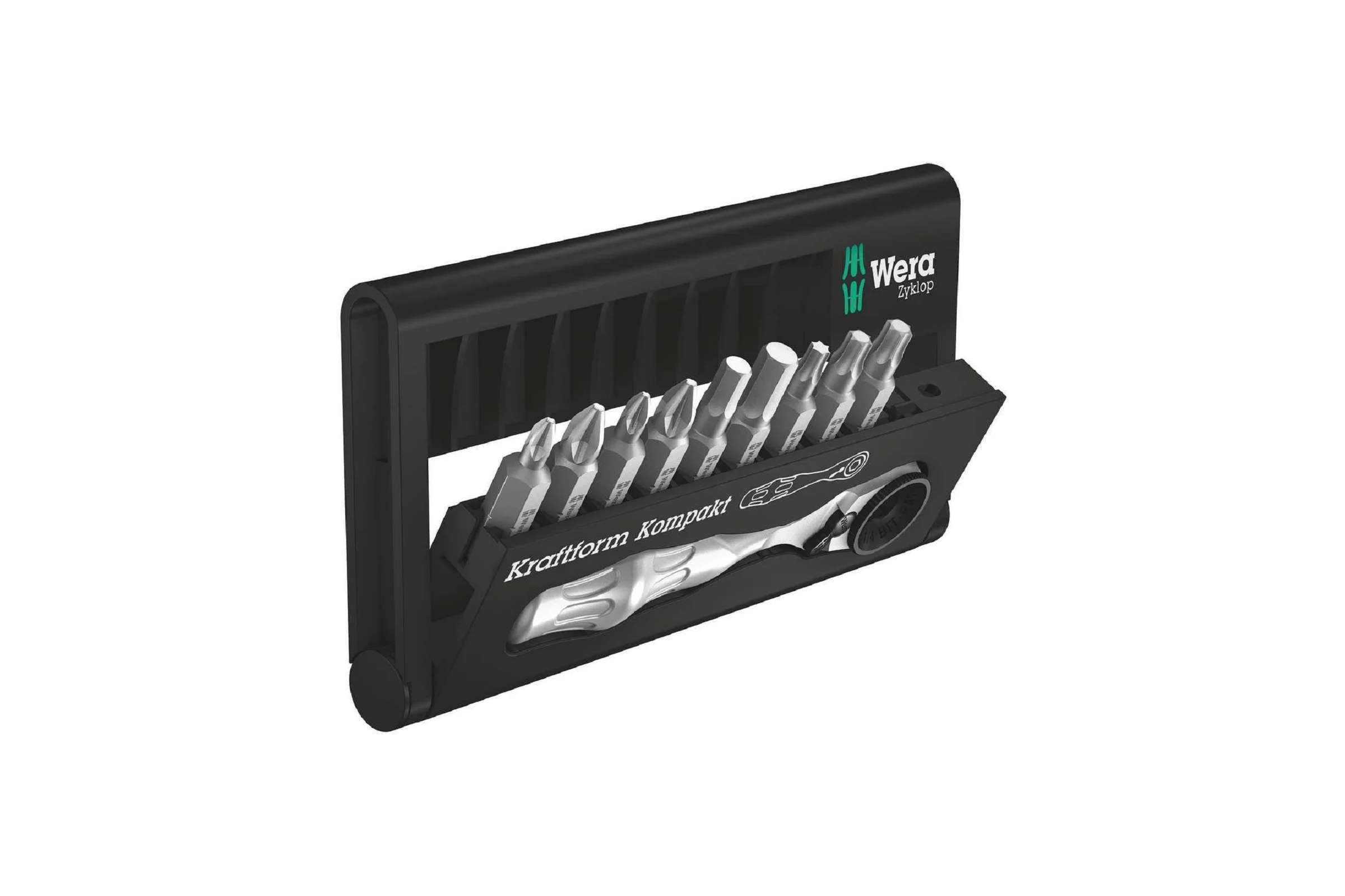 Набор бит с трещоткой Wera, Zyklop Mini 10 предметов WE-073645