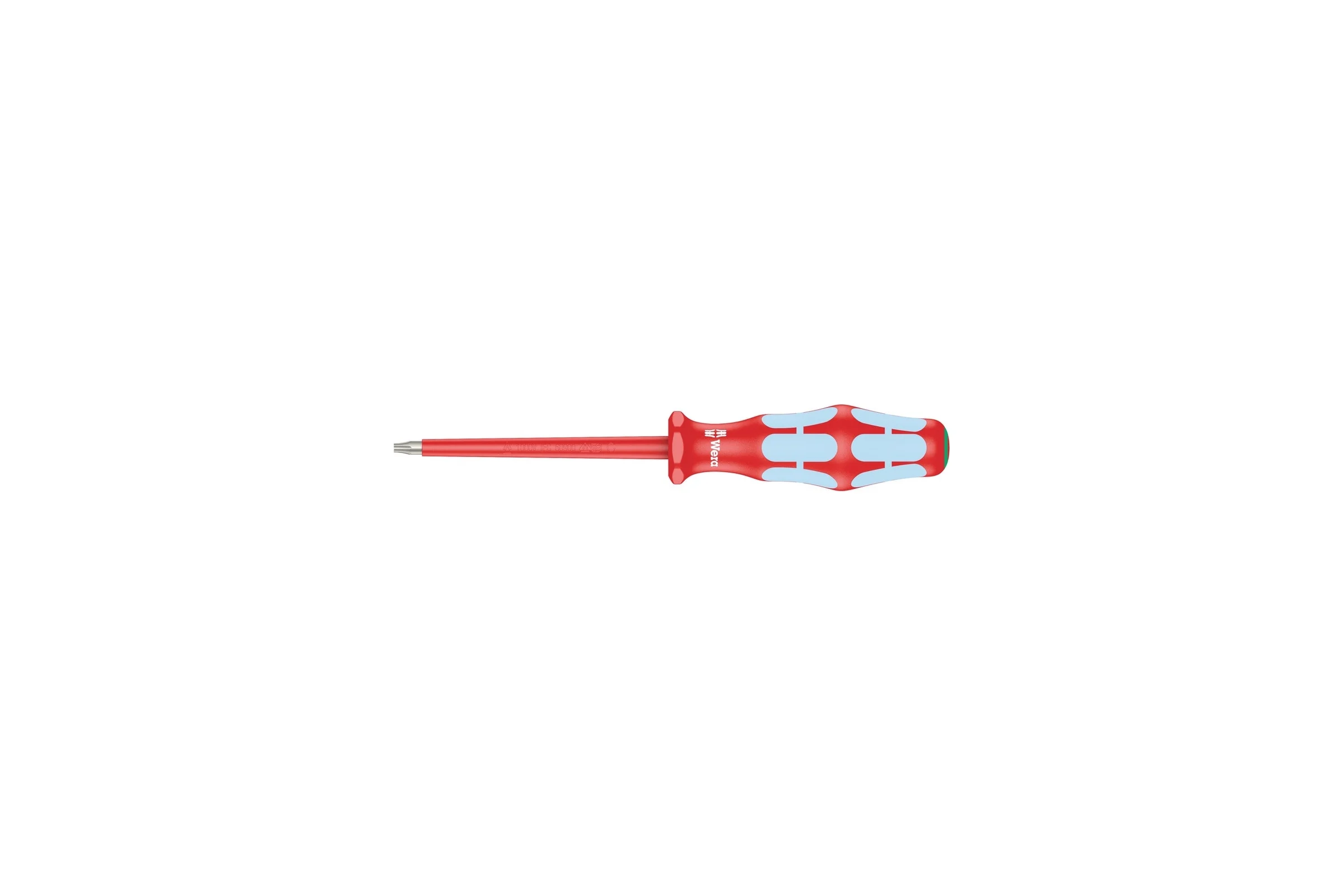 Диэлектрическая отвертка WERA 3167 i TORX VDE, нержавеющая сталь, TX9х80 мм WE-022761