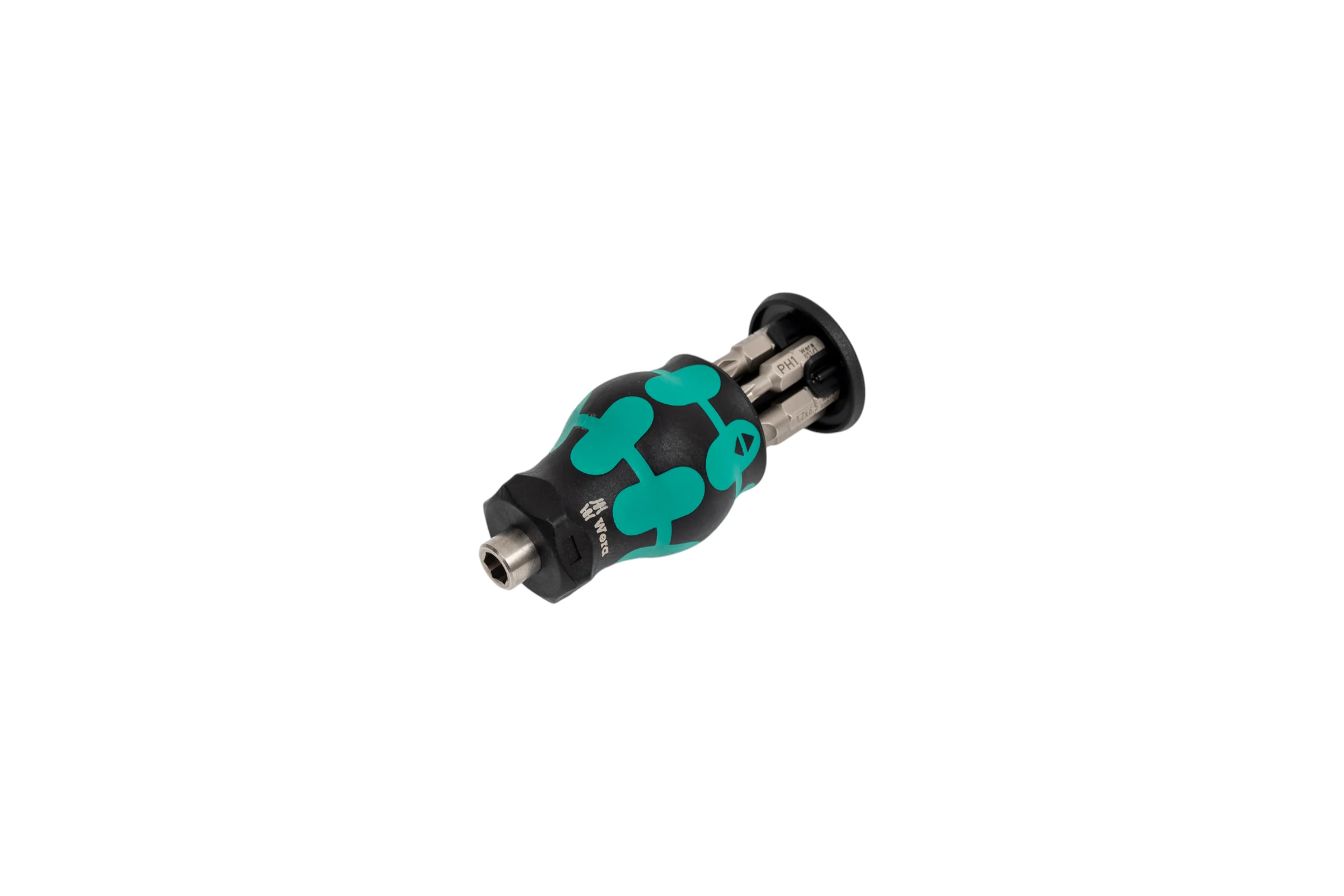 Короткая ручка-битодержатель WERA с битами, 6 предметов WE-008877