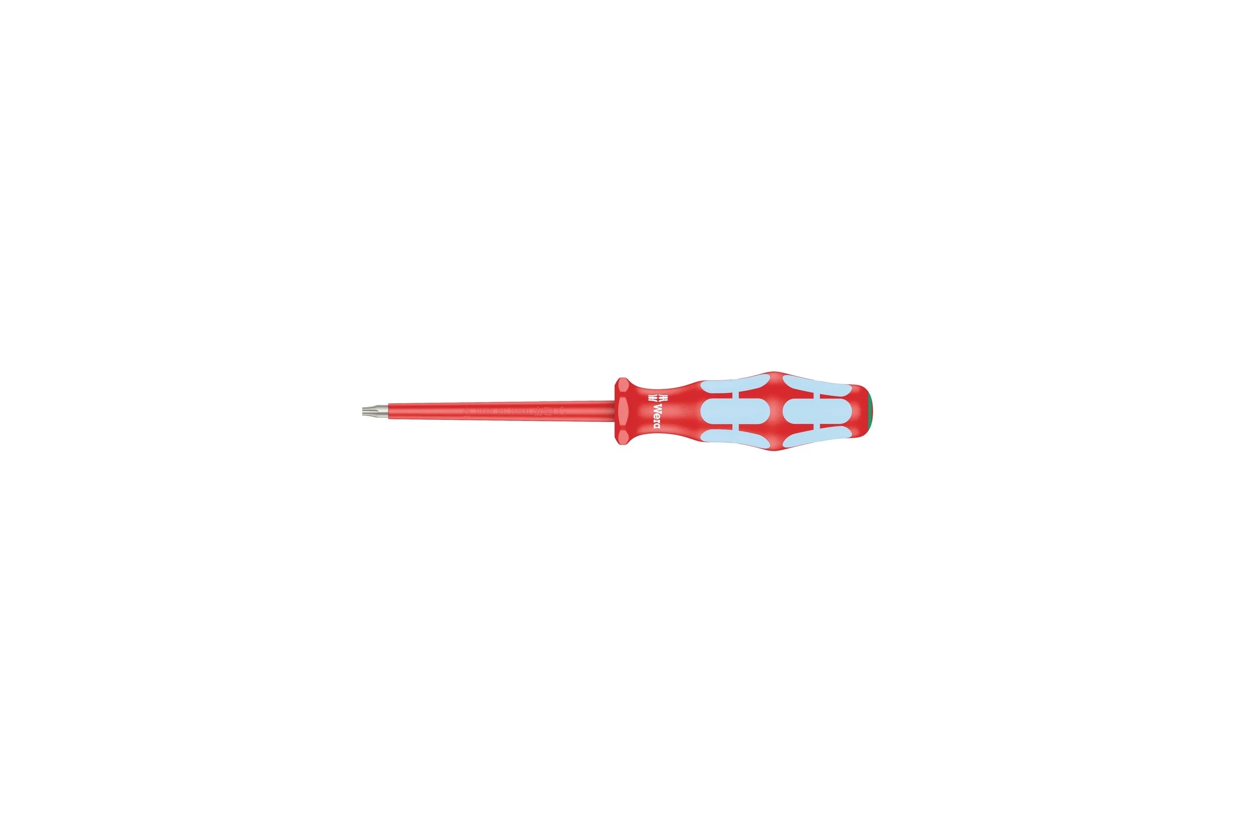 Диэлектрическая отвертка WERA 3167 i TORX VDE, нержавеющая сталь, TX10х80 мм WE-022762