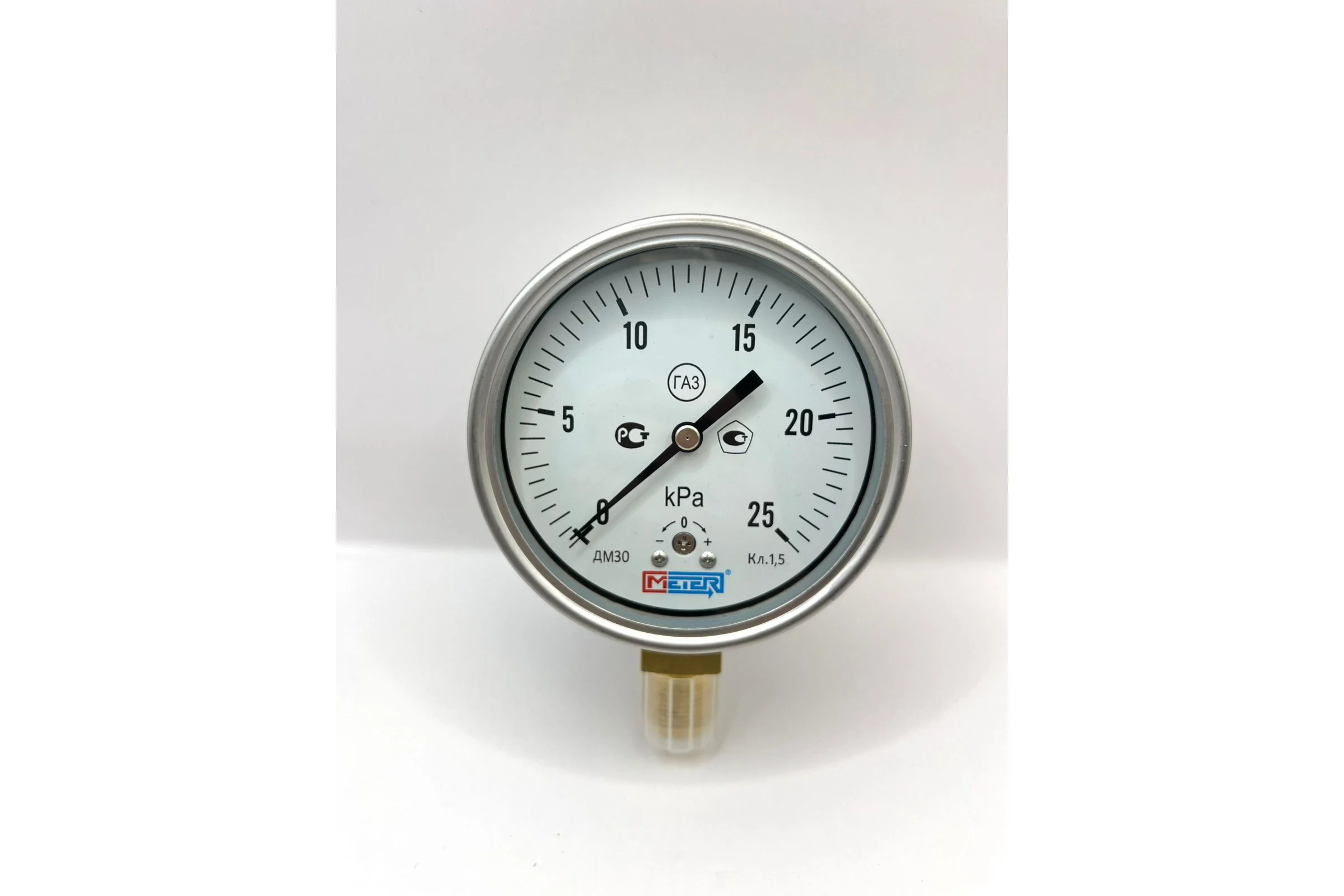 Манометр МЕТЕР ДМ 30-100-1-M Р=0..25 kPa M20x1,5 кл.1,5 8244