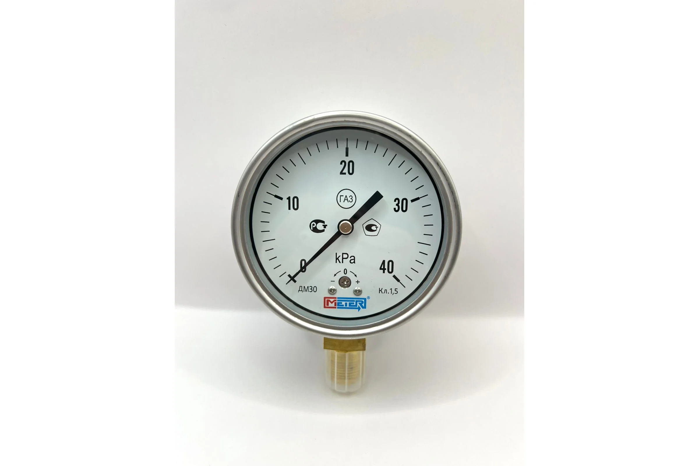 Манометр МЕТЕР ДМ 30-100-1-M Р=0..40 kPa M20x1,5 кл.1,5 8243