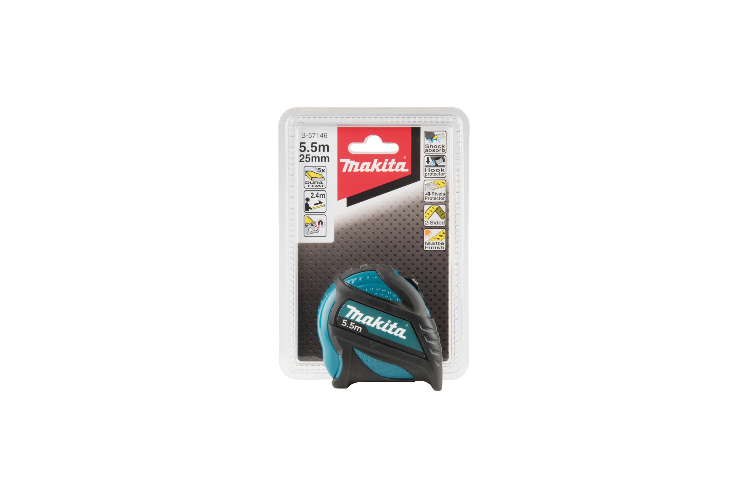 Рулетка Makita 5.5 м, 25 мм B-57146
