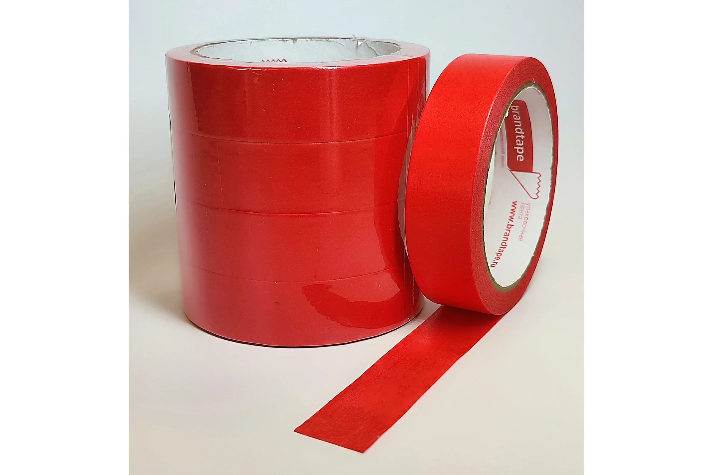 Малярная лента для наружных работ Brandtape 25х25 стойкая к УФ до 3 дней 100 красная (упаковка 4 шт.) 4631178306609
