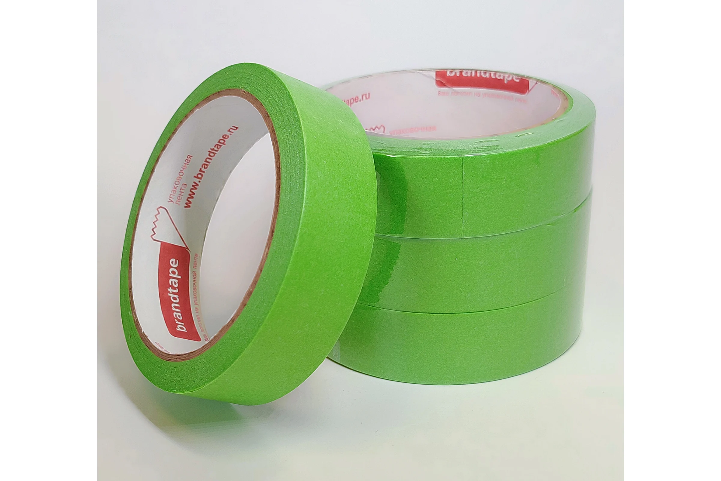 Малярная лента для наружных работ Brandtape 25х25 стойкая к УФ до 7 дней 120 зеленая (упаковка 3 шт.) 4631178306630