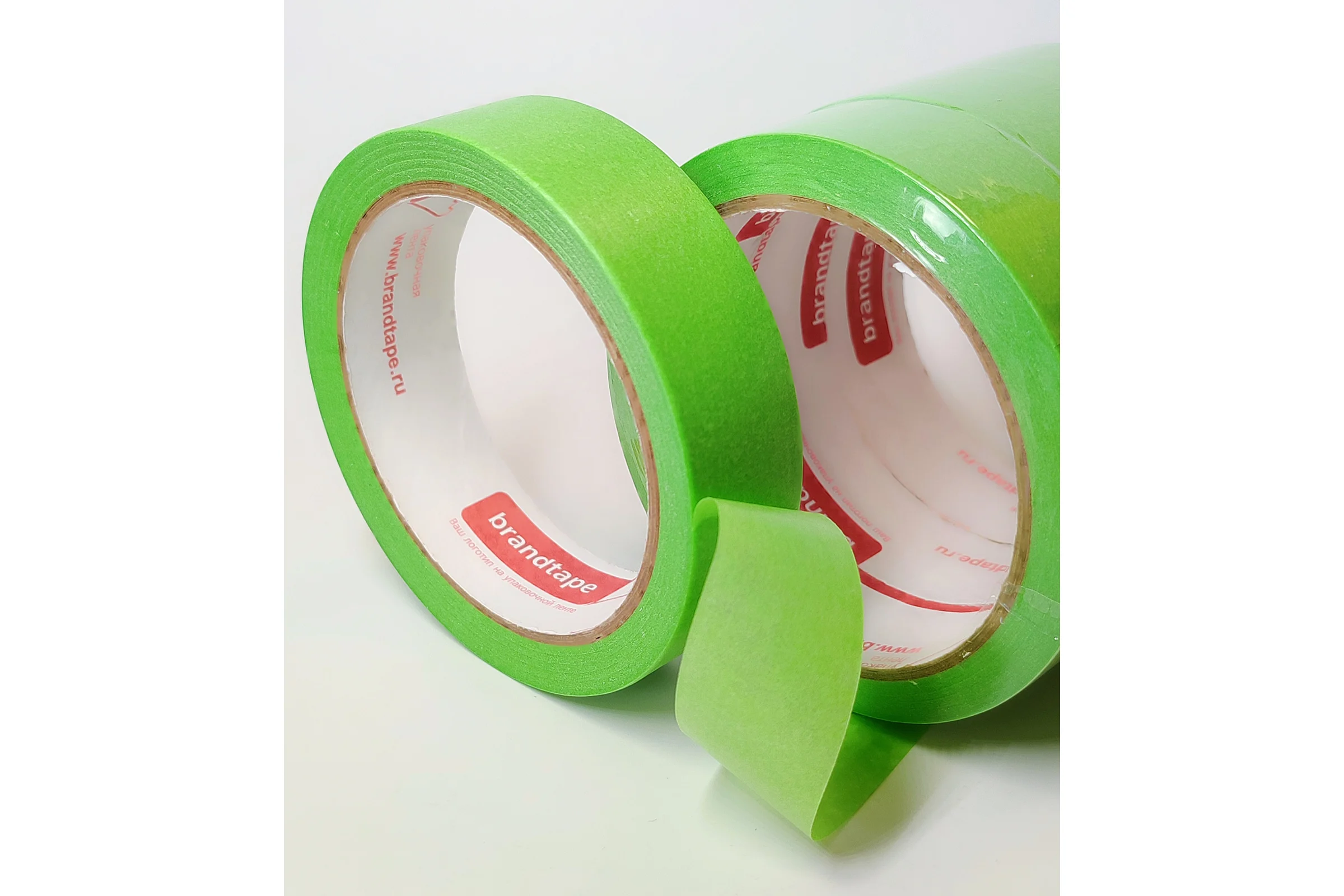 Малярная лента для наружных работ Brandtape 25х25 стойкая к УФ до 7 дней 120 зеленая (упаковка 3 шт.) 4631178306630