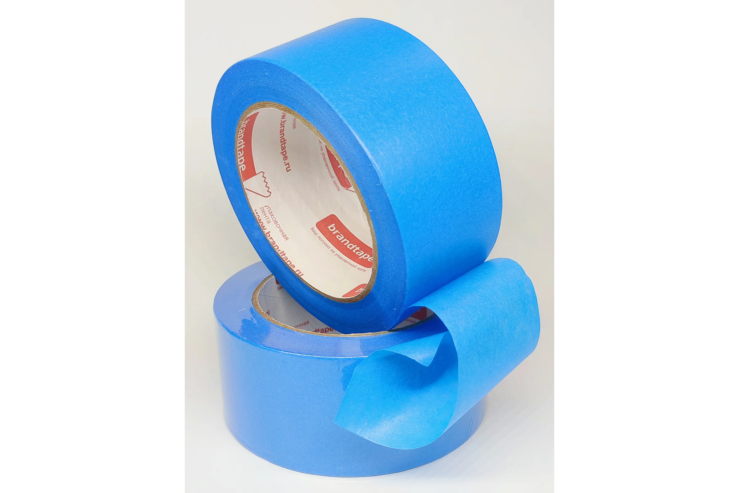 Малярная лента для наружных работ Brandtape 48х50 стойкая к УФ до 15 дней 120 синяя (упаковка 1 шт.) 4631178306685