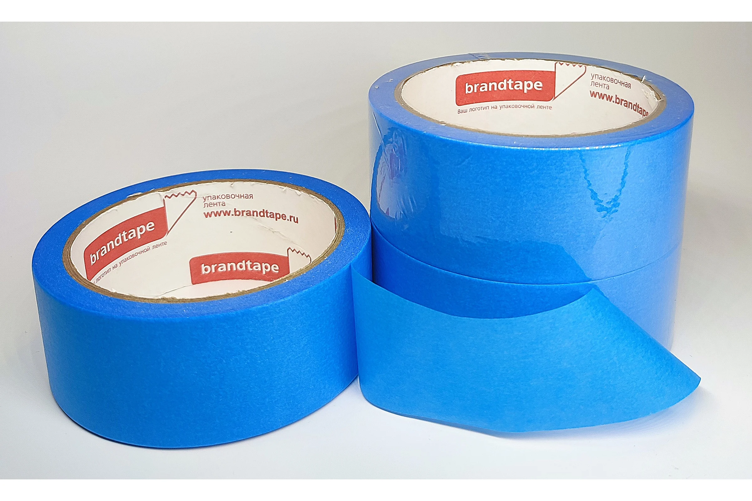Малярная лента для наружных работ Brandtape 38х25 стойкая к УФ до 15 дней 120 синяя (упаковка 2 шт.) 4631178306678