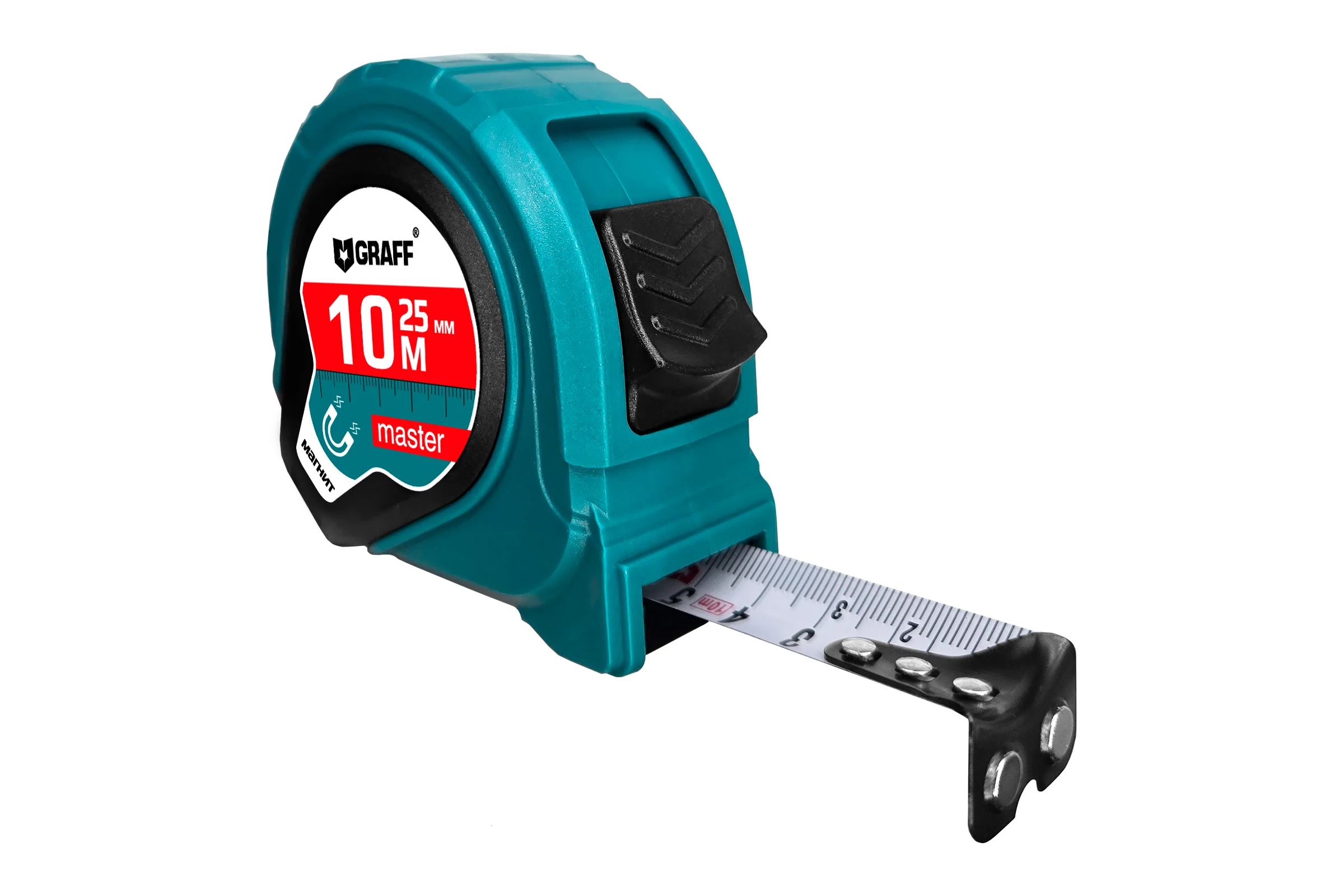 Рулетка измерительная с магнитом GRAFF Master 10м х 25мм 2514007