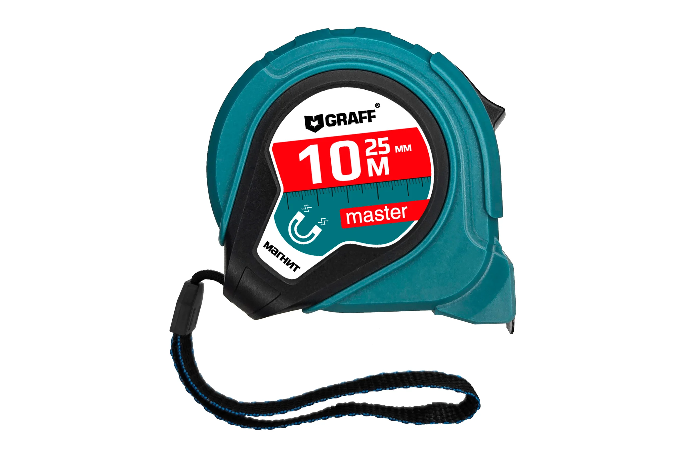 Рулетка измерительная с магнитом GRAFF Master 10м х 25мм 2514007