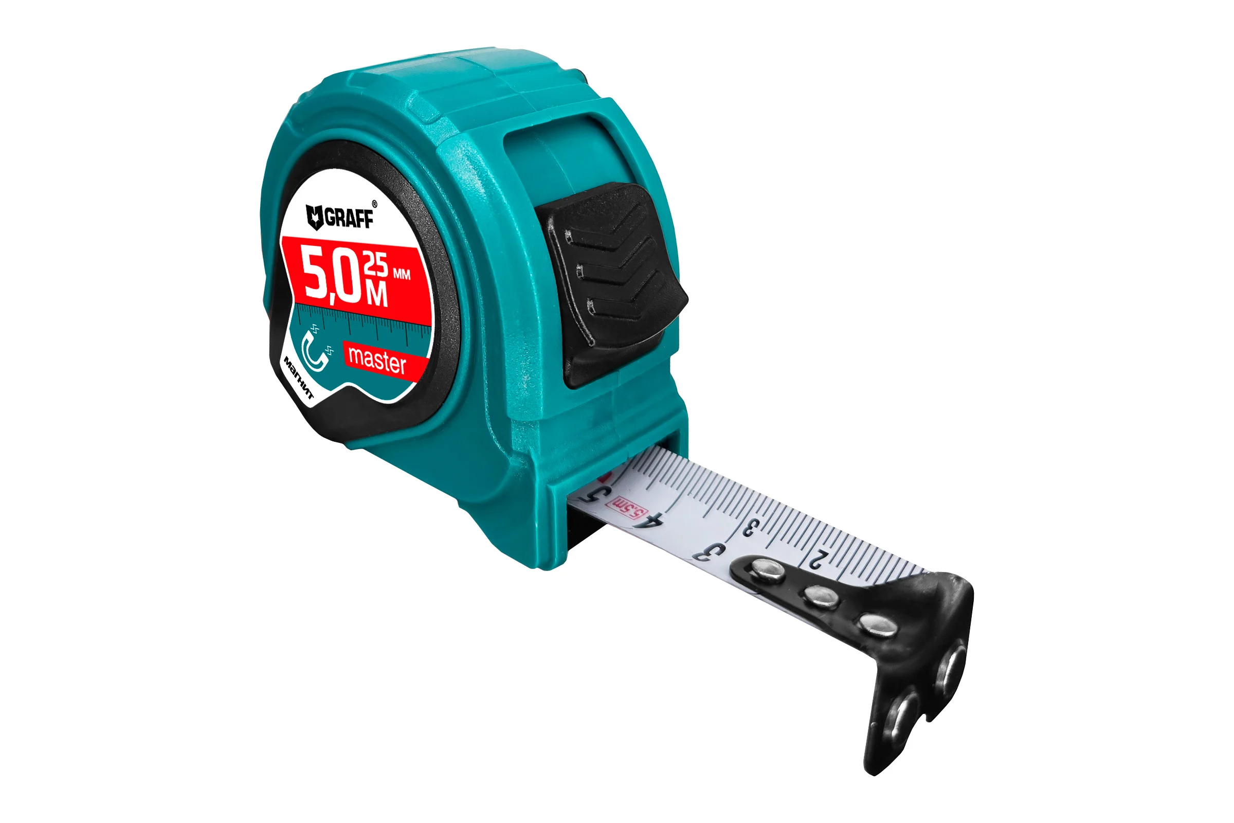 Рулетка измерительная с магнитом GRAFF Master 5м х 25мм 2514004