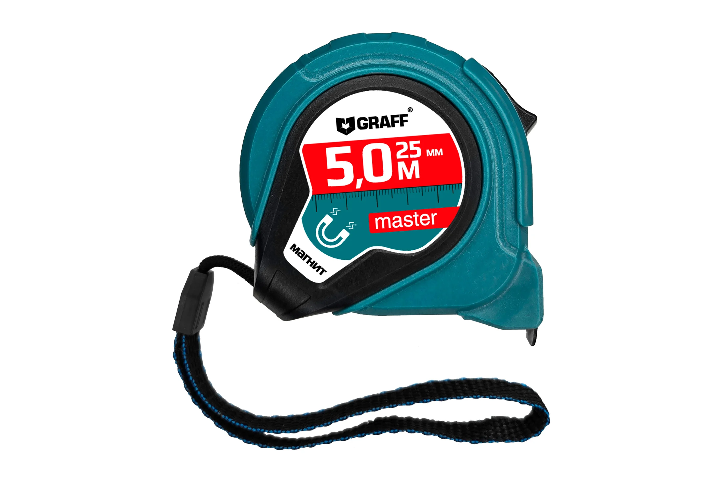 Рулетка измерительная с магнитом GRAFF Master 5м х 25мм 2514004
