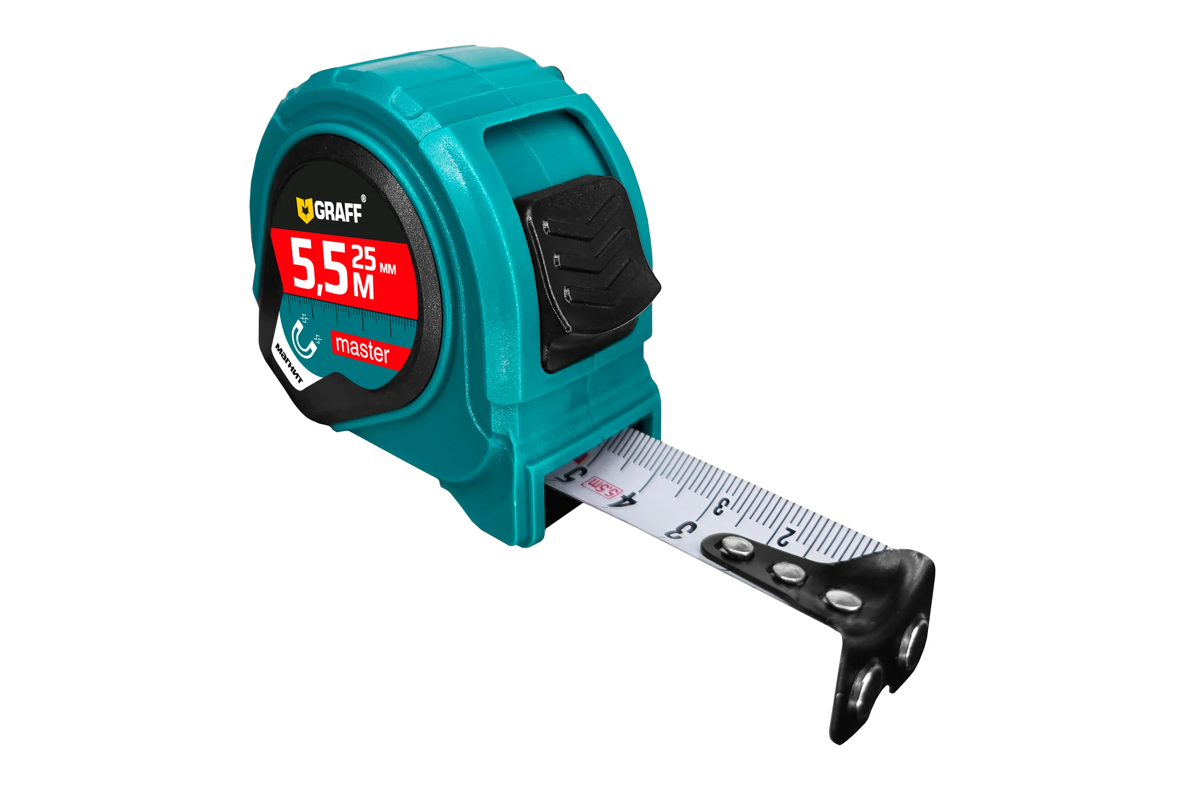 Рулетка измерительная с магнитом GRAFF Master 5,5м х 25мм 2514005