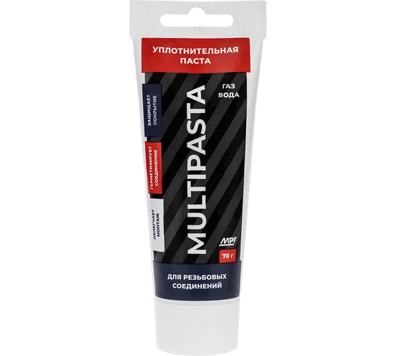 Паста уплотнительная универсальная MPF (вода, газ, 70г) MULTIPASTA, туба ИС.131738.2
