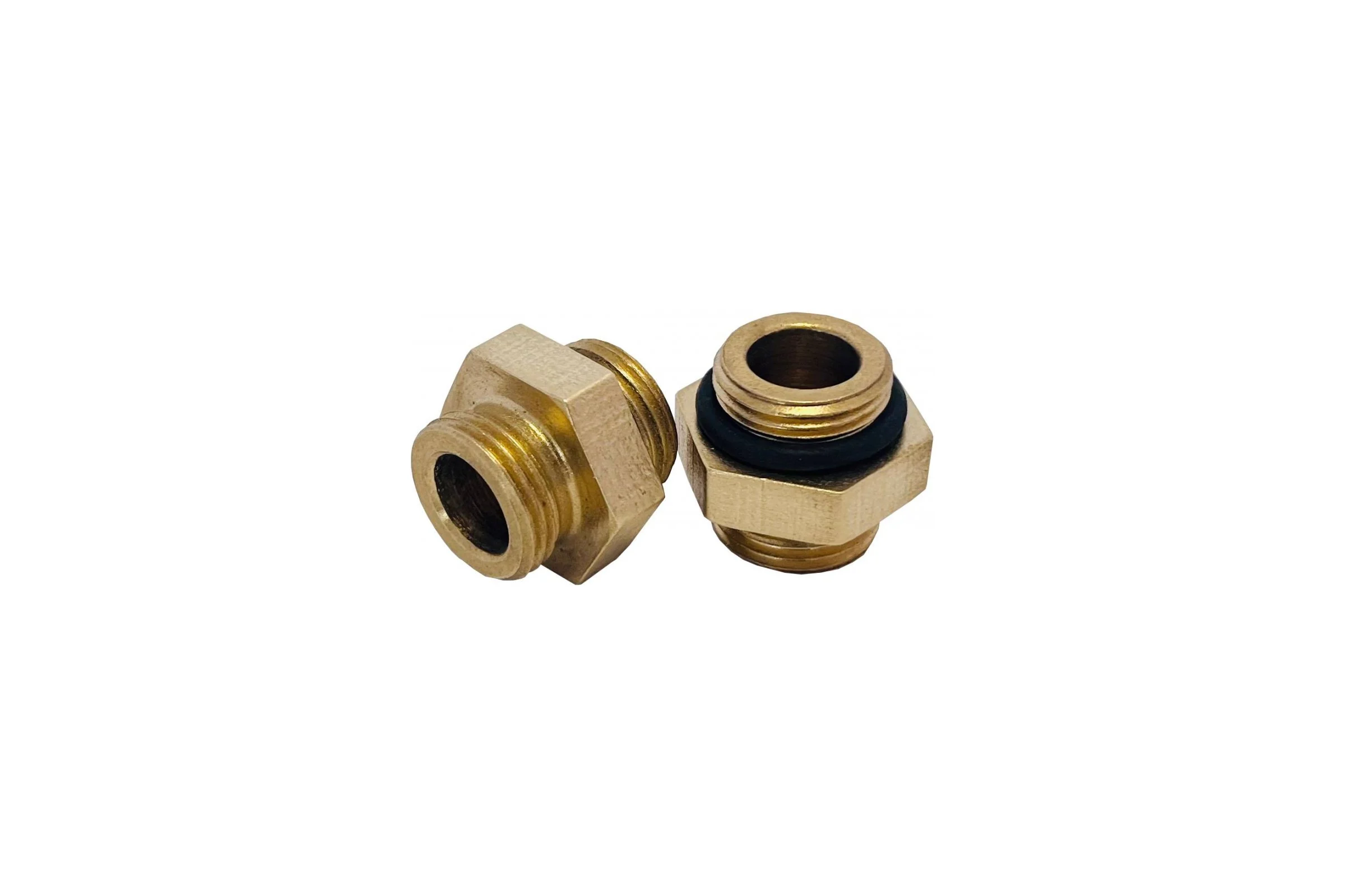 Ниппель под евроконус АПОГЕЙ латунный G1/2''НР-G1/2'ЕК с резиновым кольцом (2 шт.) 311004