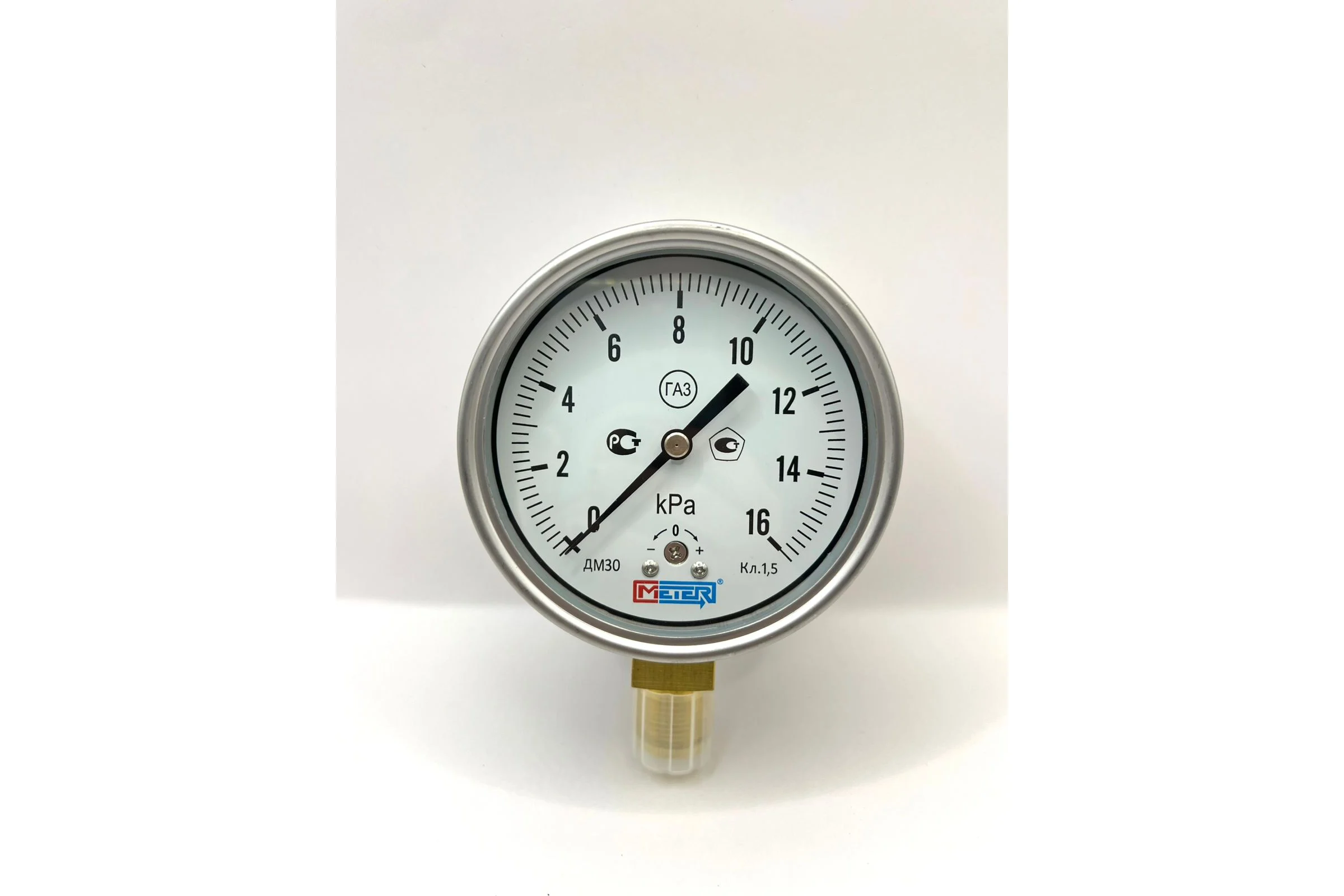 Манометр МЕТЕР ДМ 30-100-1-M Р=0..16 kPa M20x1,5 кл.1,5 8245