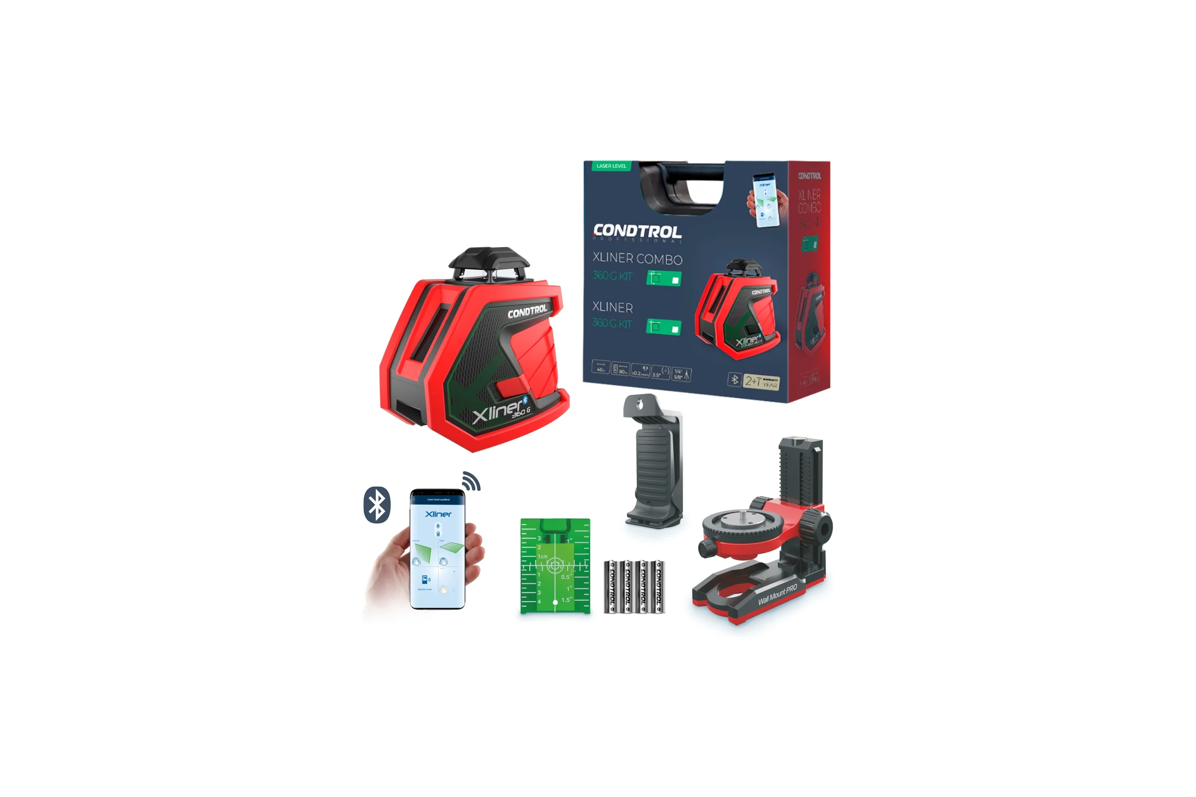 Лазерный нивелир Condtrol Xliner 360G Kit 1-2-408