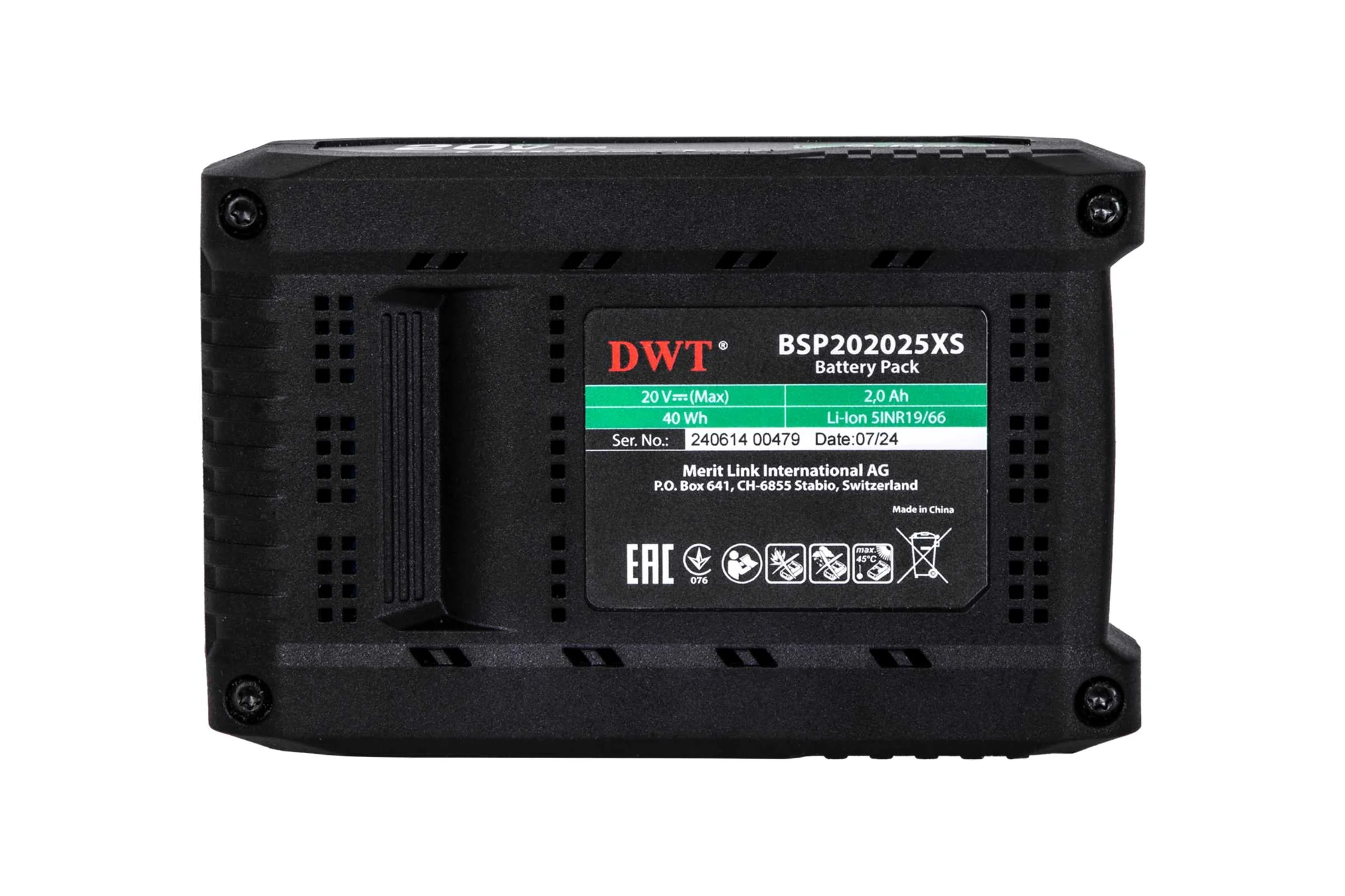 Аккумулятор DWT 20V MAX BSP202025XS